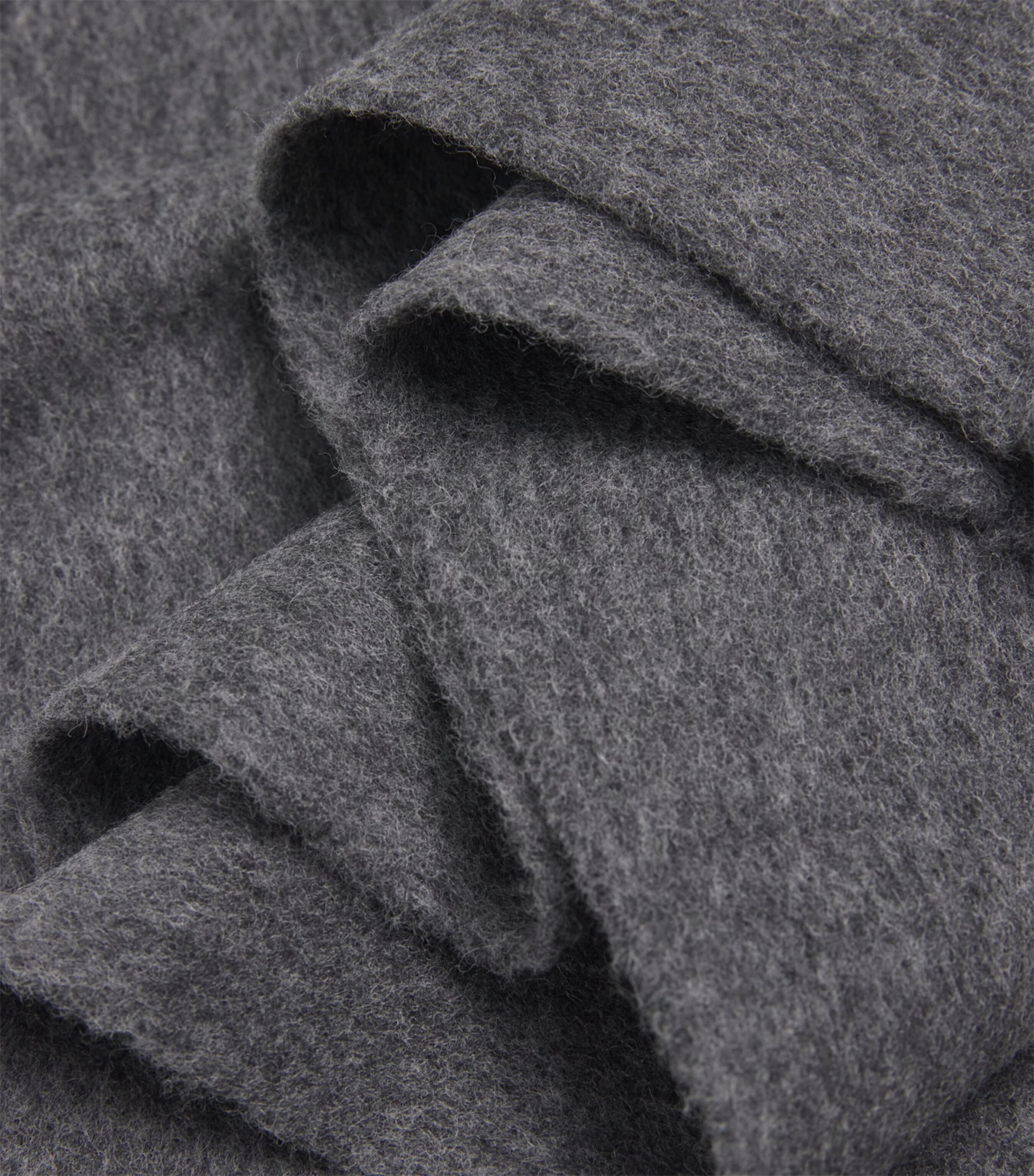 Wool Fringe Scarf AVIO Image 4