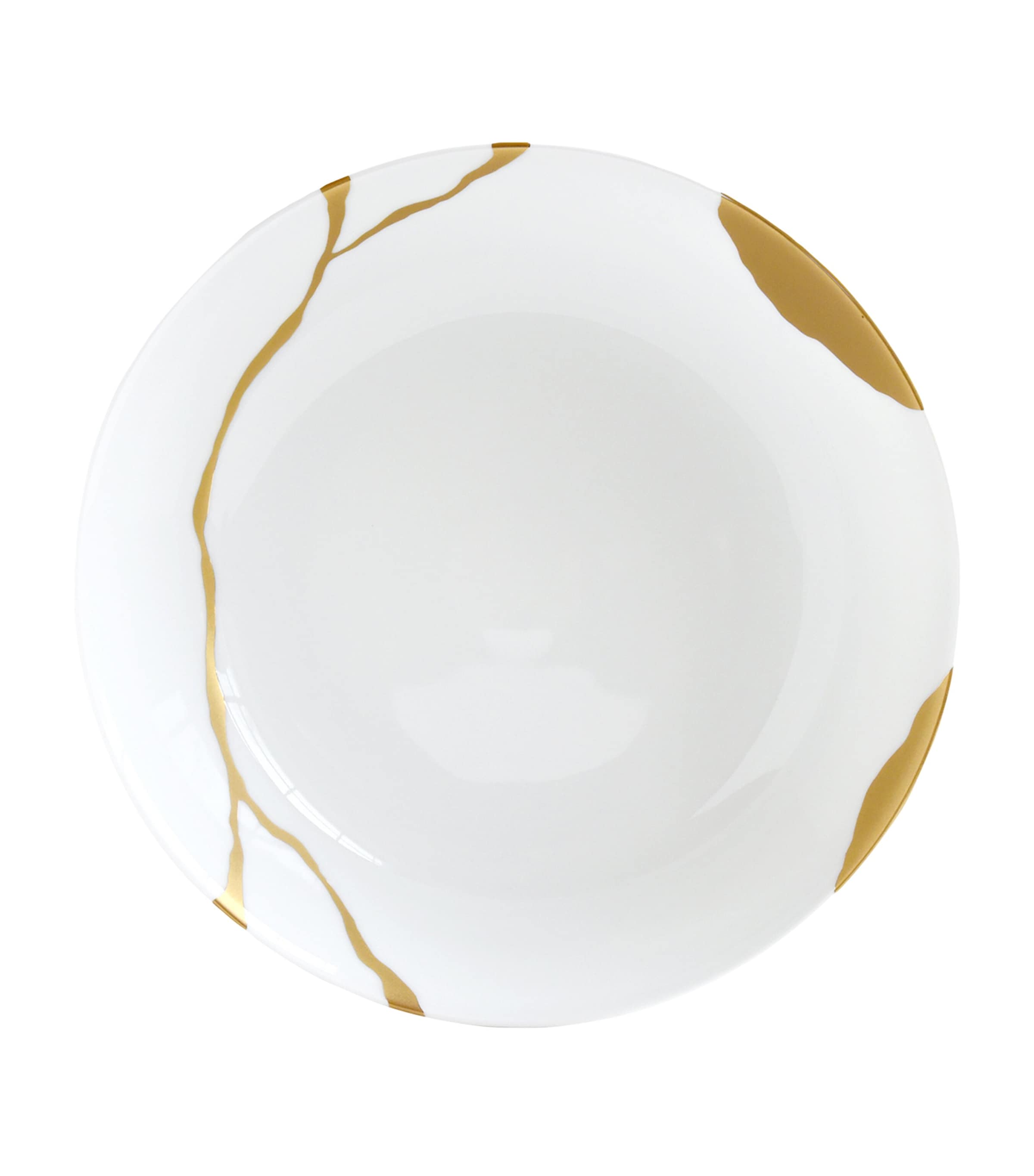 Shop Bernardaud Kintsugi Vegetable Serving Bowl In Gold