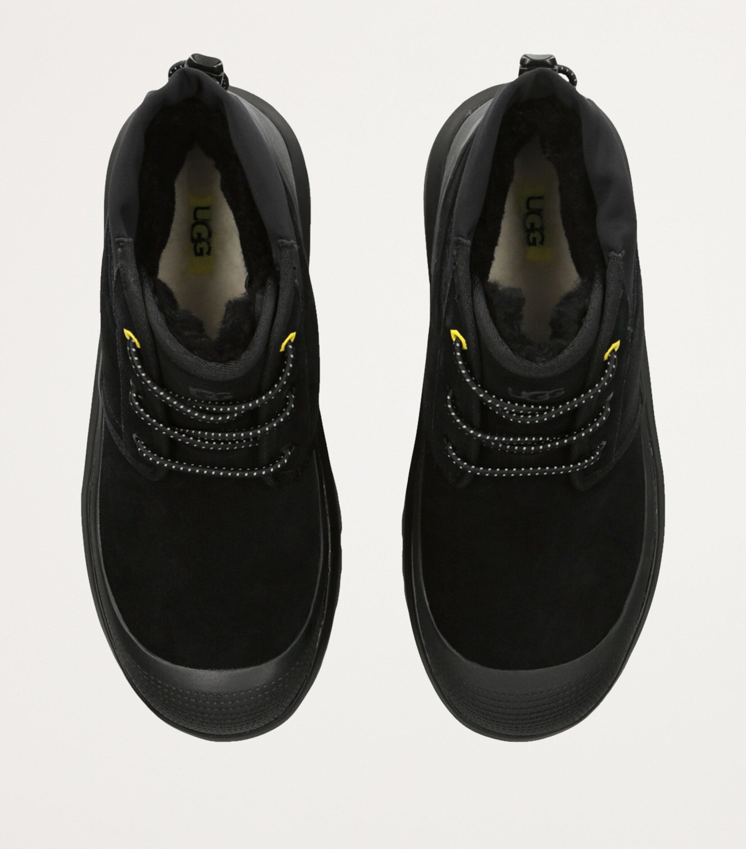 UGG Suede Neumel Lace-Up Boots Black Image 6