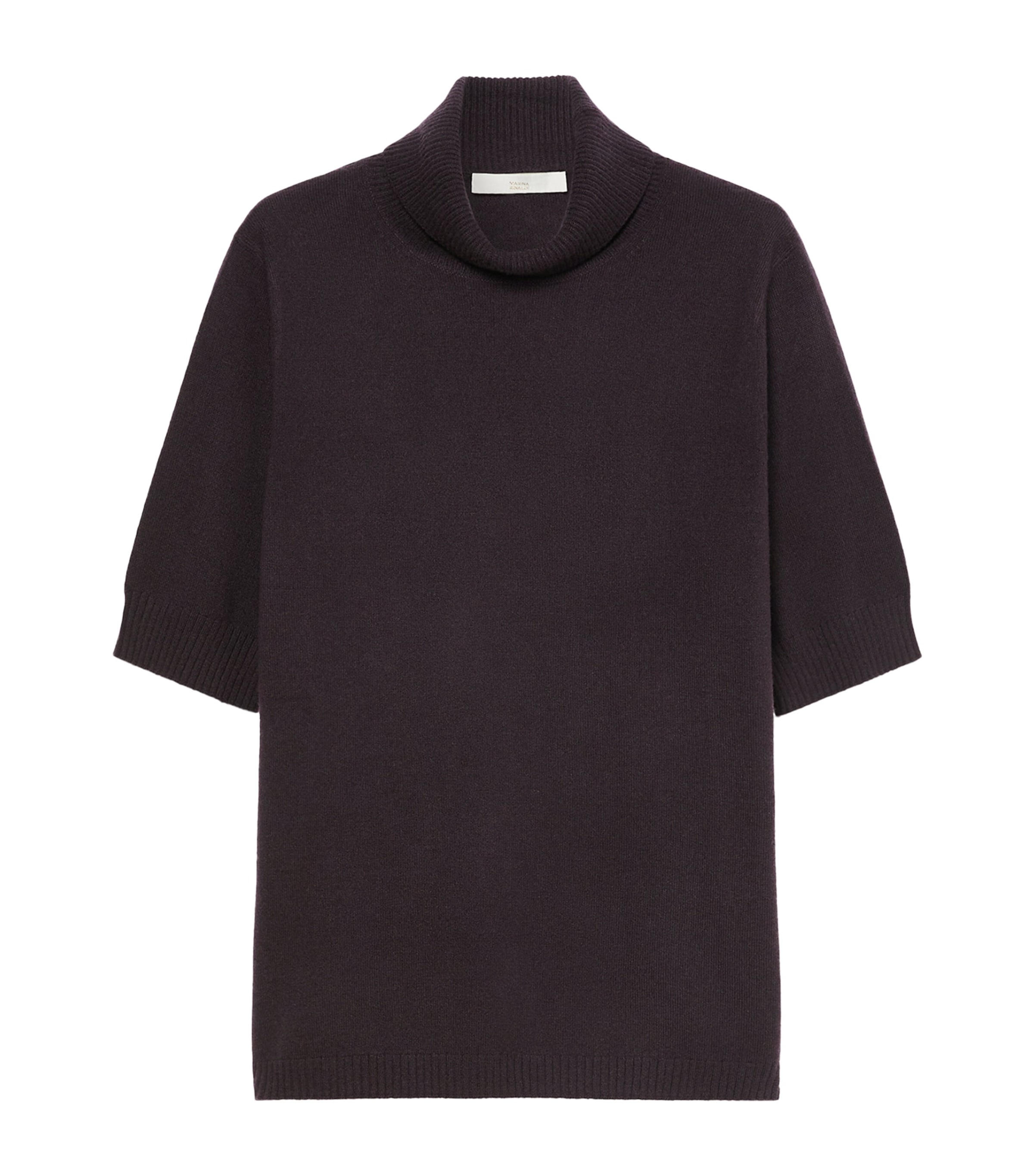 Marina Rinaldi Womens Cashmere Short-Sleeve Sweater Brown Image 1