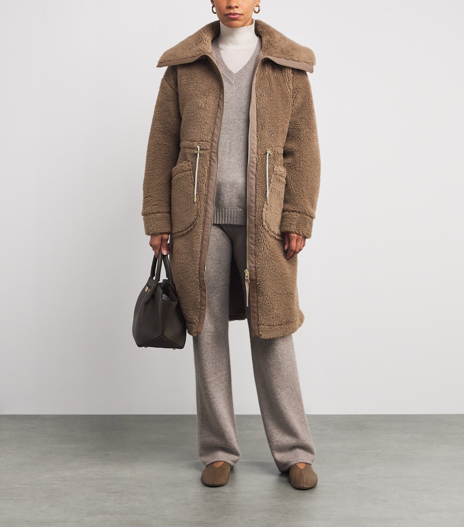 Sherpa Logan Longline Coat ASH TAUPE Image 2