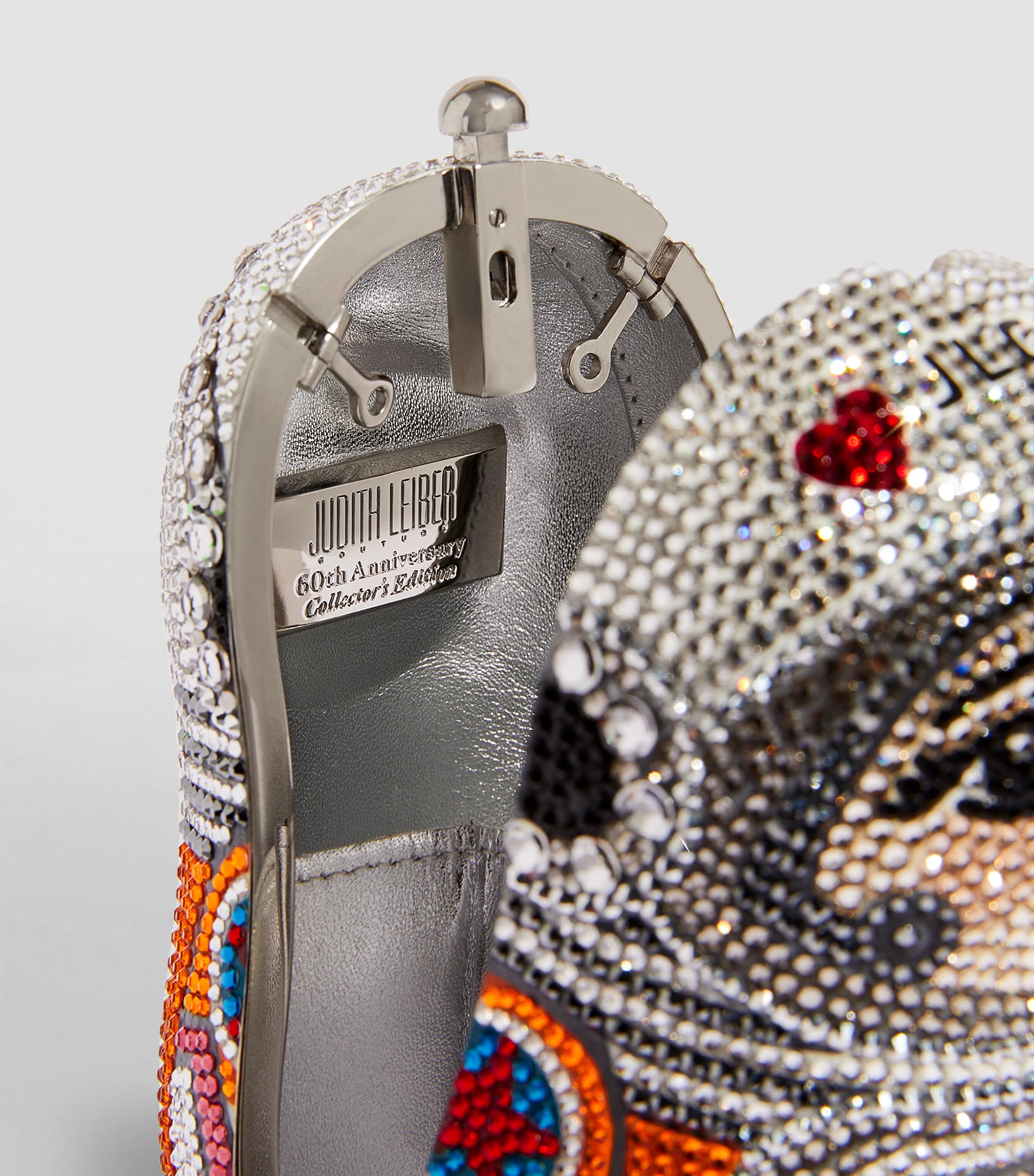 Crystal-Embellished Astronaut Clutch SSUMT SLVR SUN MULTI Image 3