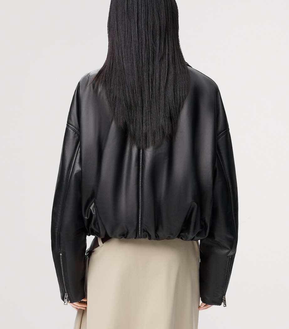 Nappa Lambskin Biker Jacket BLACK Image 4