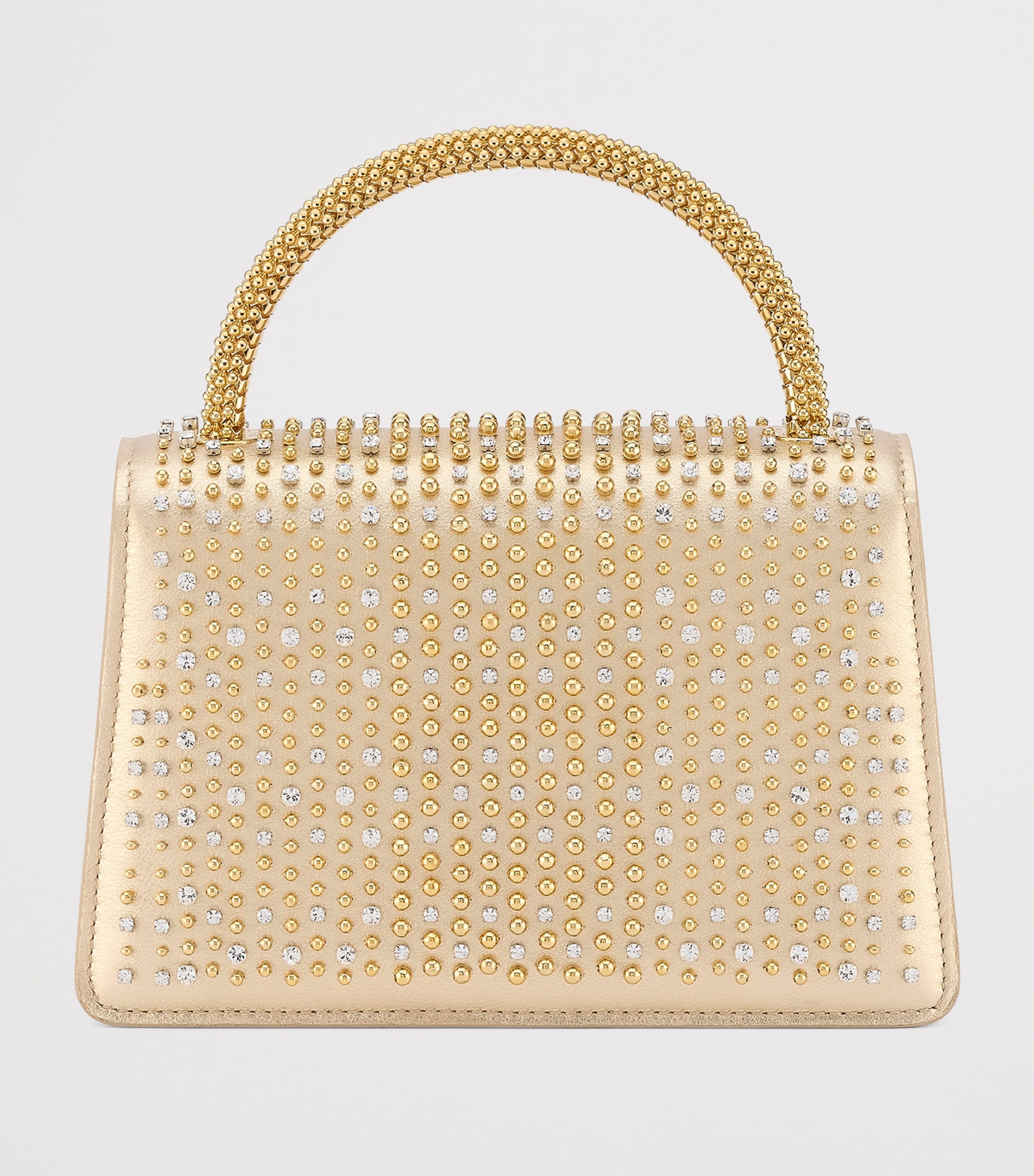 Mini Leather Serpenti Pallini Top-Handle Bag GOLD Image 2
