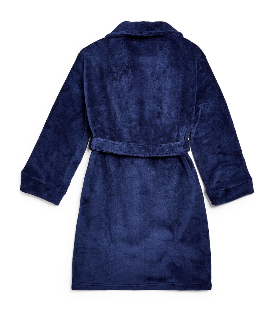 Brushed Terry Bathrobe (7-14 Years) NEWPORT NAVY Image 2