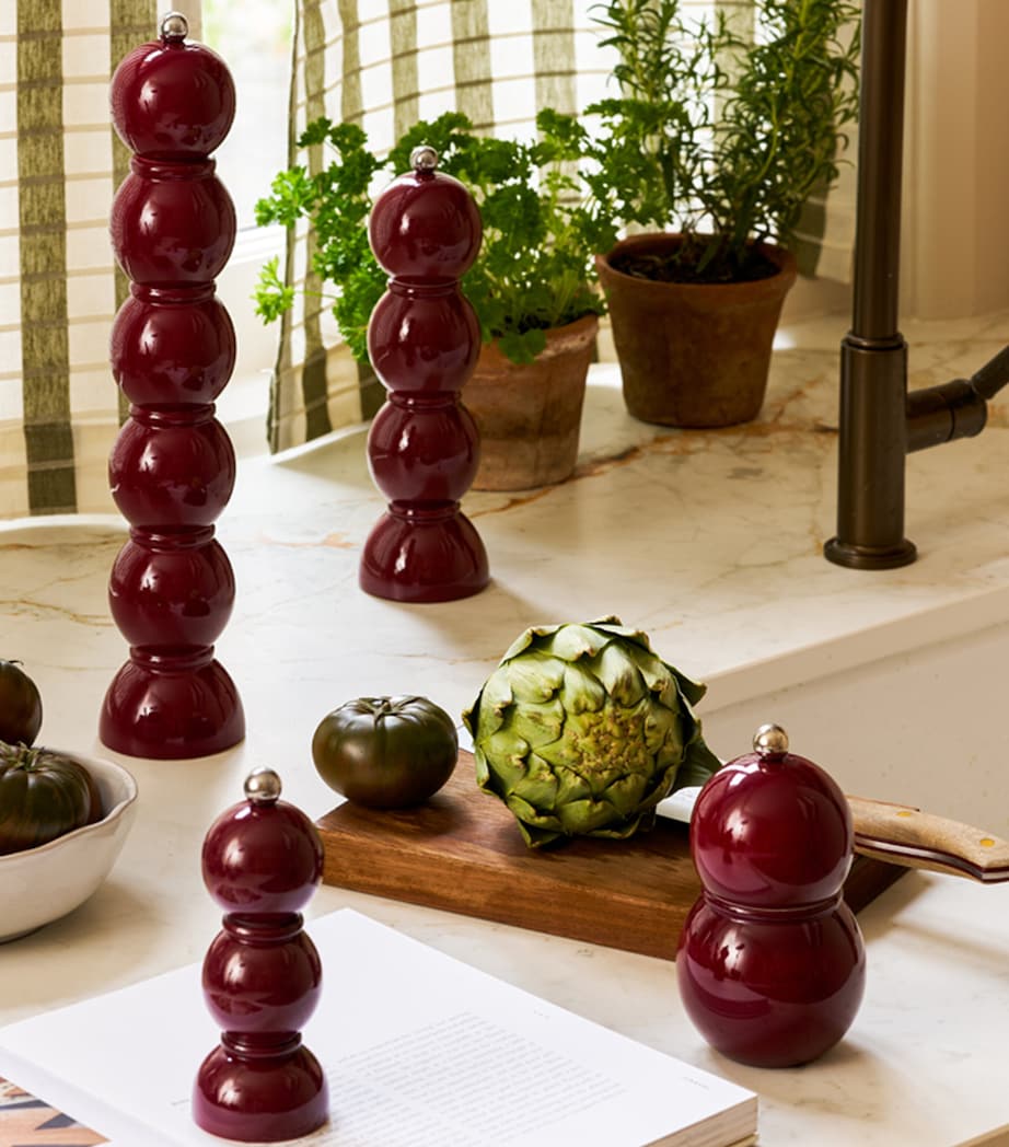 Addison Ross Large Bobbin Salt or Pepper Mill Red Image 3