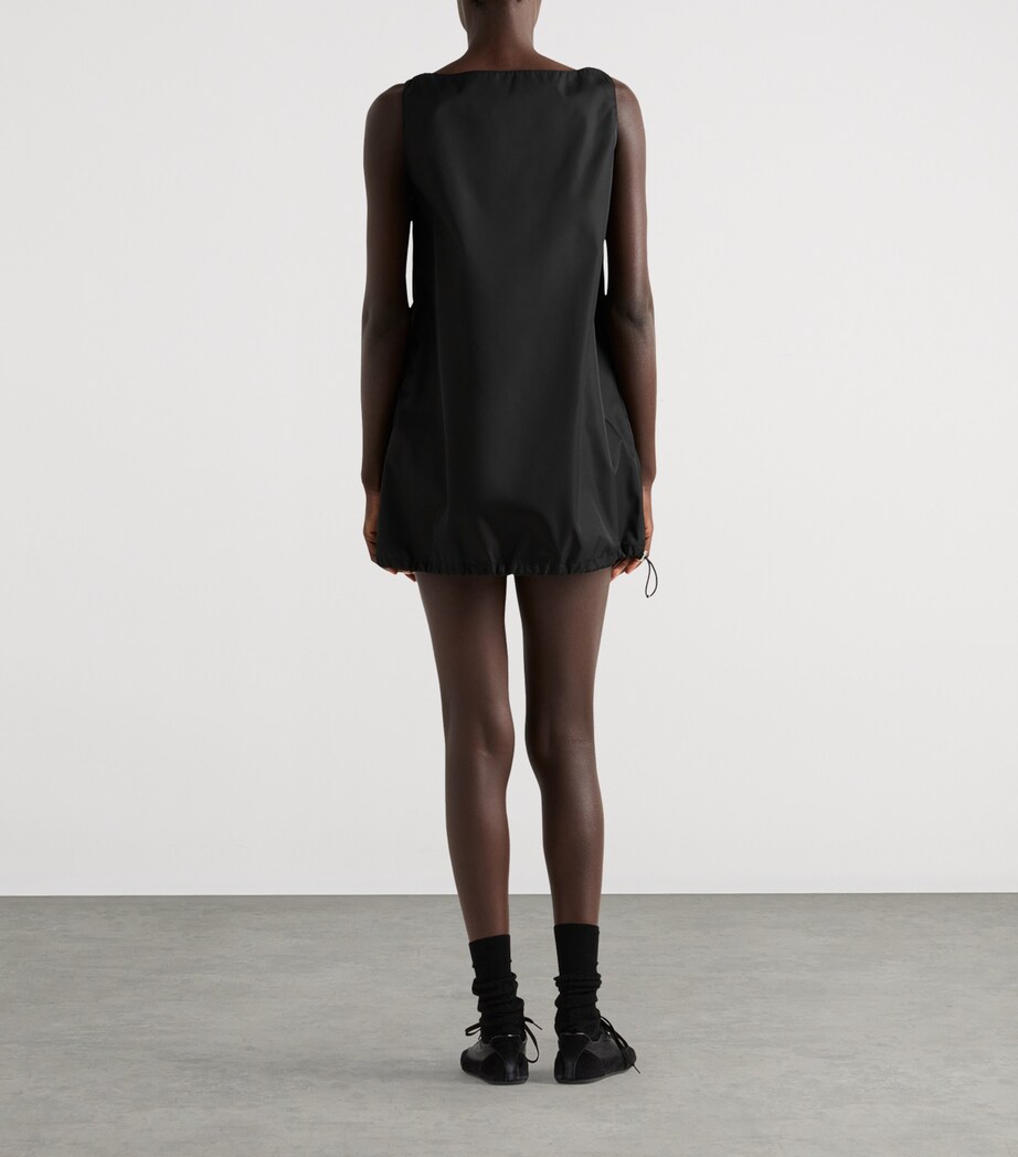 Prada Womens Re-Nylon Mini Dress Black Image 4
