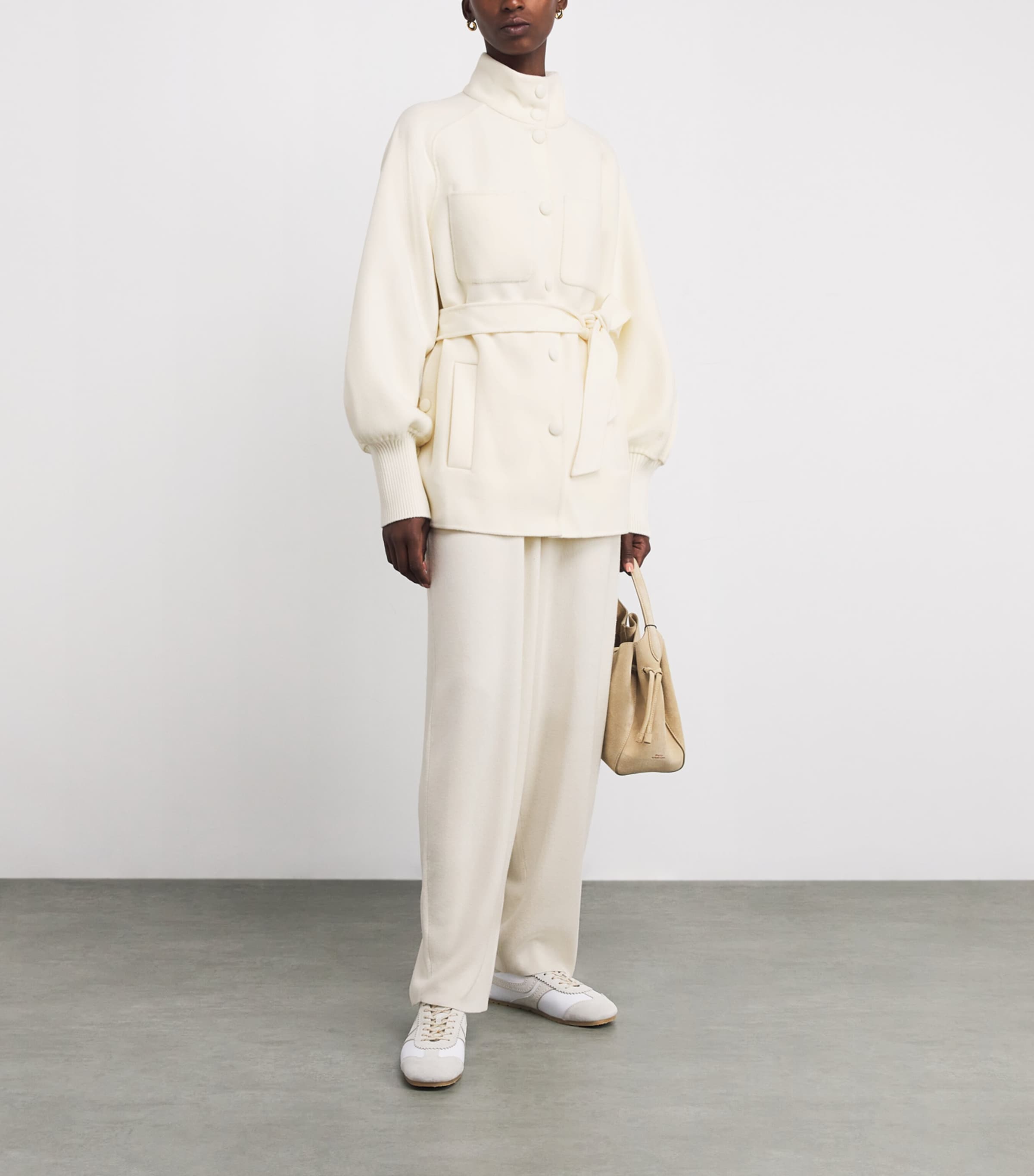 Wool Shania Belted Jacket CREAM Image 2