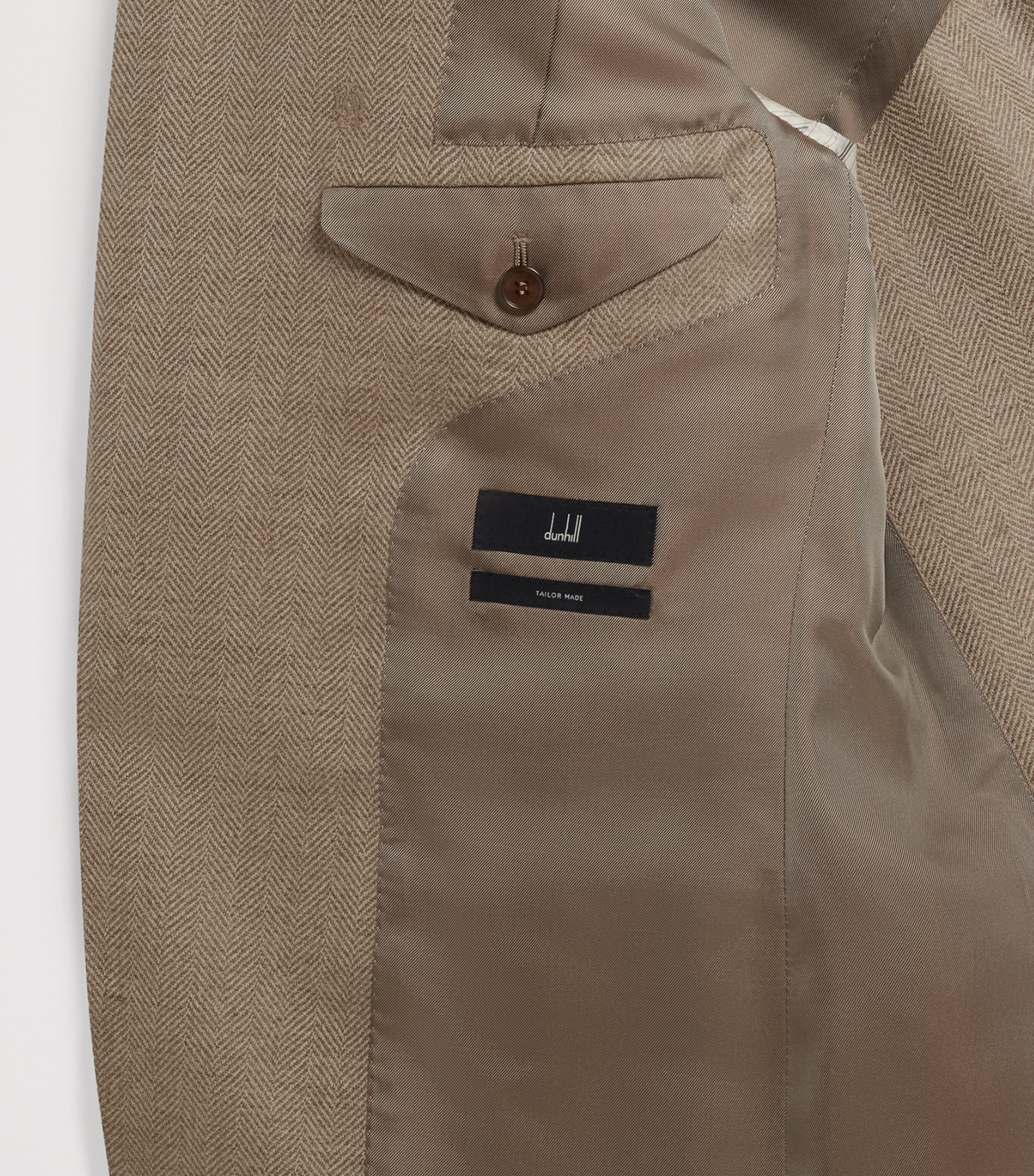 Wool Flannel Herringbone Bourdon Blazer 105NATURAL Image 7