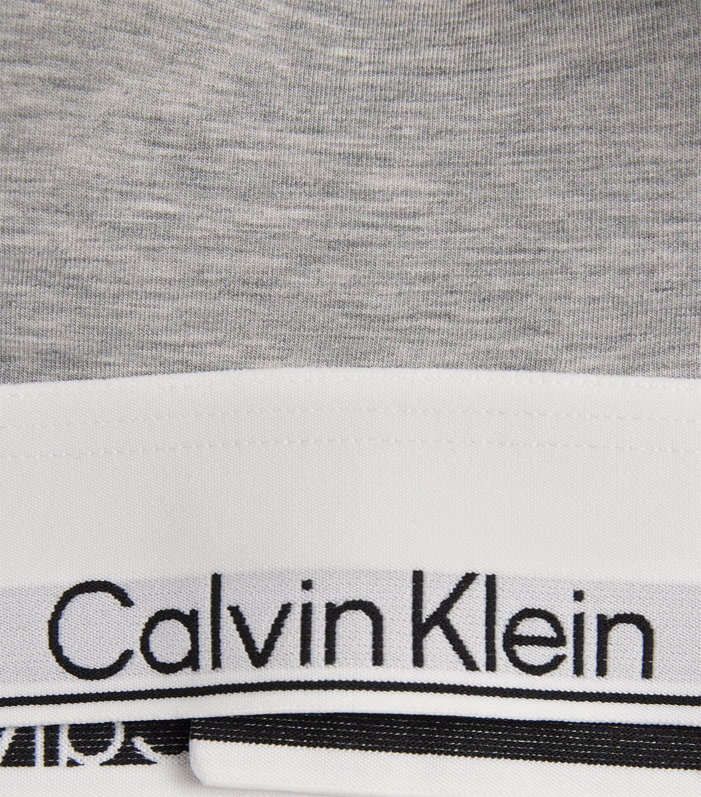Calvin Klein Womens Icon Lined Bralette Grey Heather Image 4