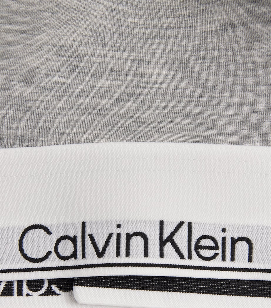 Calvin Klein Womens Icon Lined Bralette Grey Heather Image 4