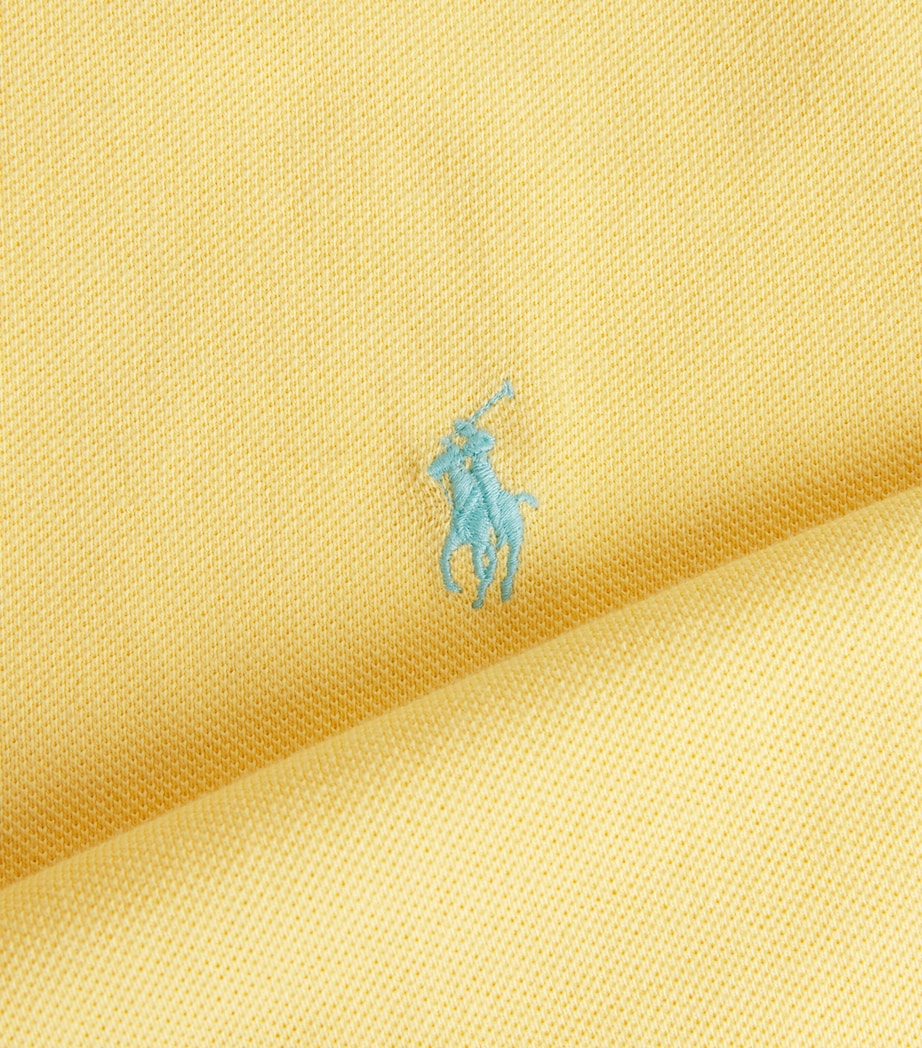 Polo Ralph Lauren Mens Cotton Mesh Polo Pony Polo Shirt Corn Yellow Image 5