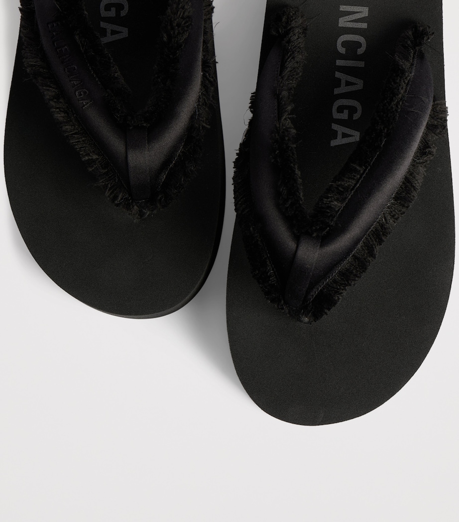 Balenciaga Fringed Jet Lag Flip Flops Image 4