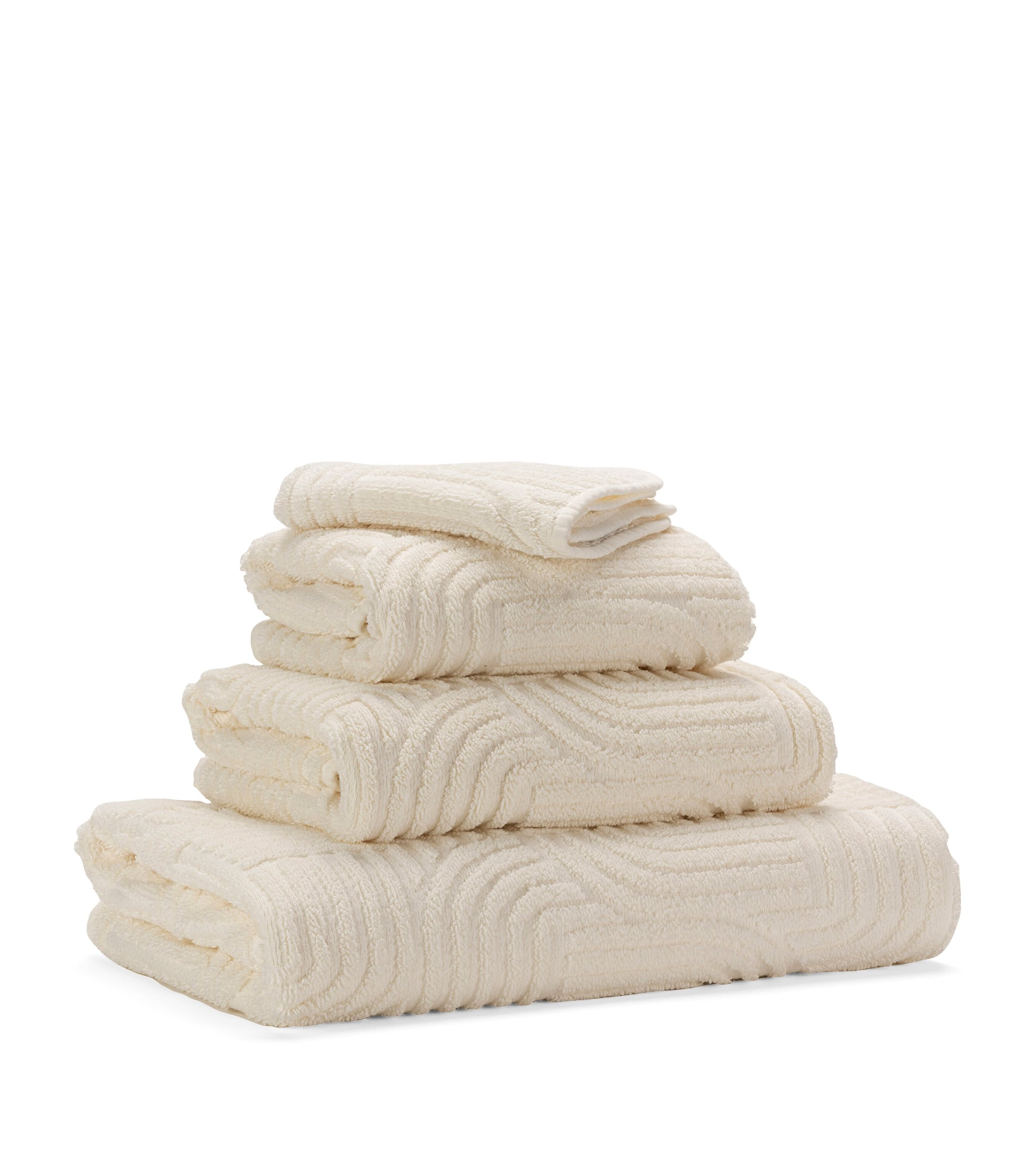 Egyptian Cotton Olly Face Cloth (30cm x 30cm) 103 IVORY Image 2