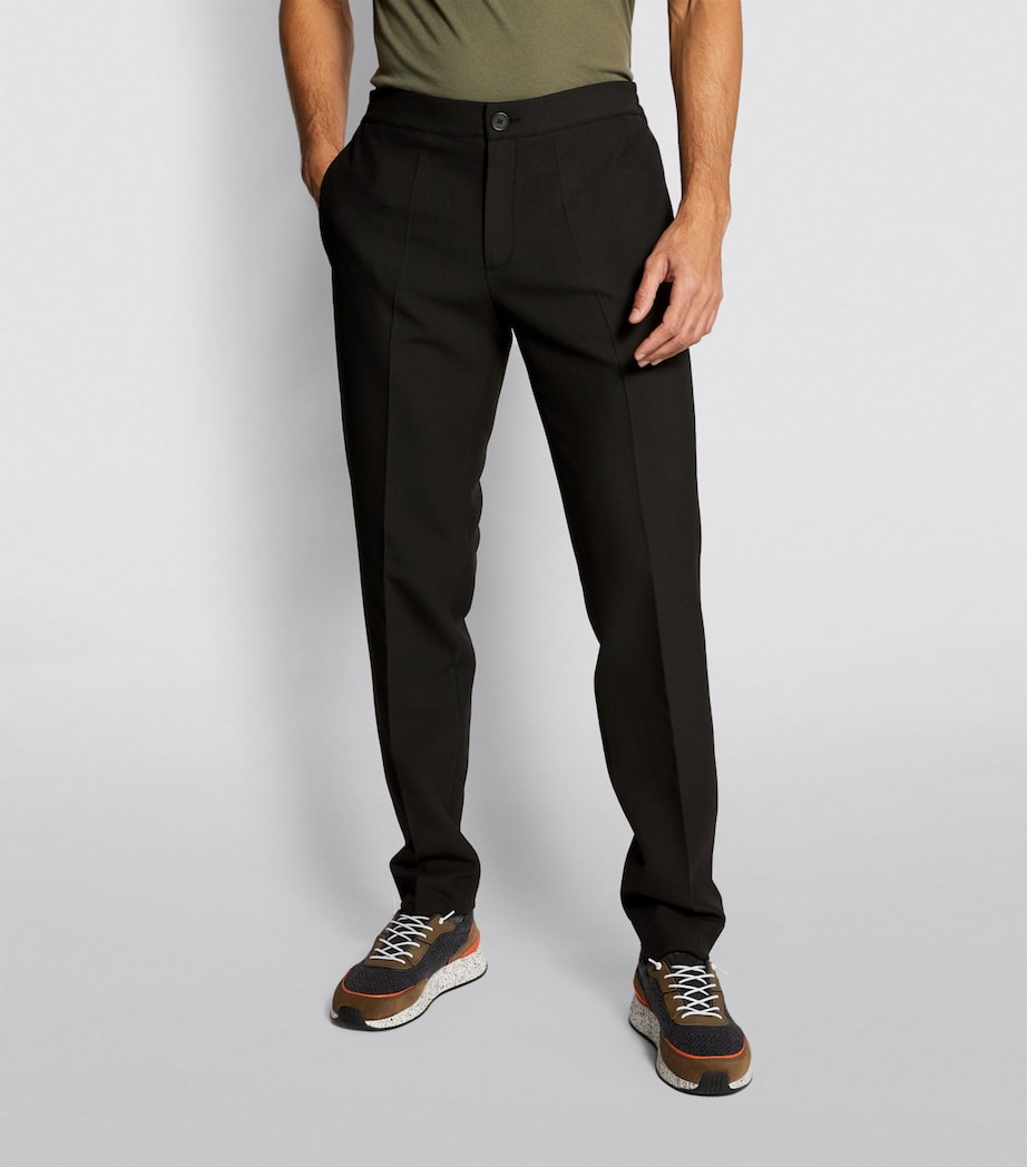 Stretch Jersey Trousers BLACK Image 3