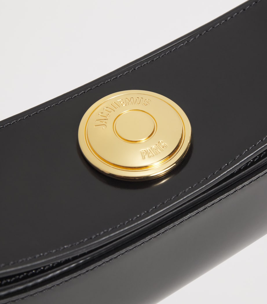 Leather The Ovalo Shoulder Bag 990 BLACK Image 6