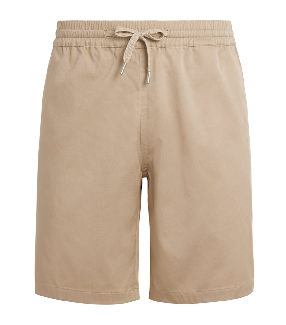 Sandro Paris Mens Twill Elasticated Shorts Beige Image 1