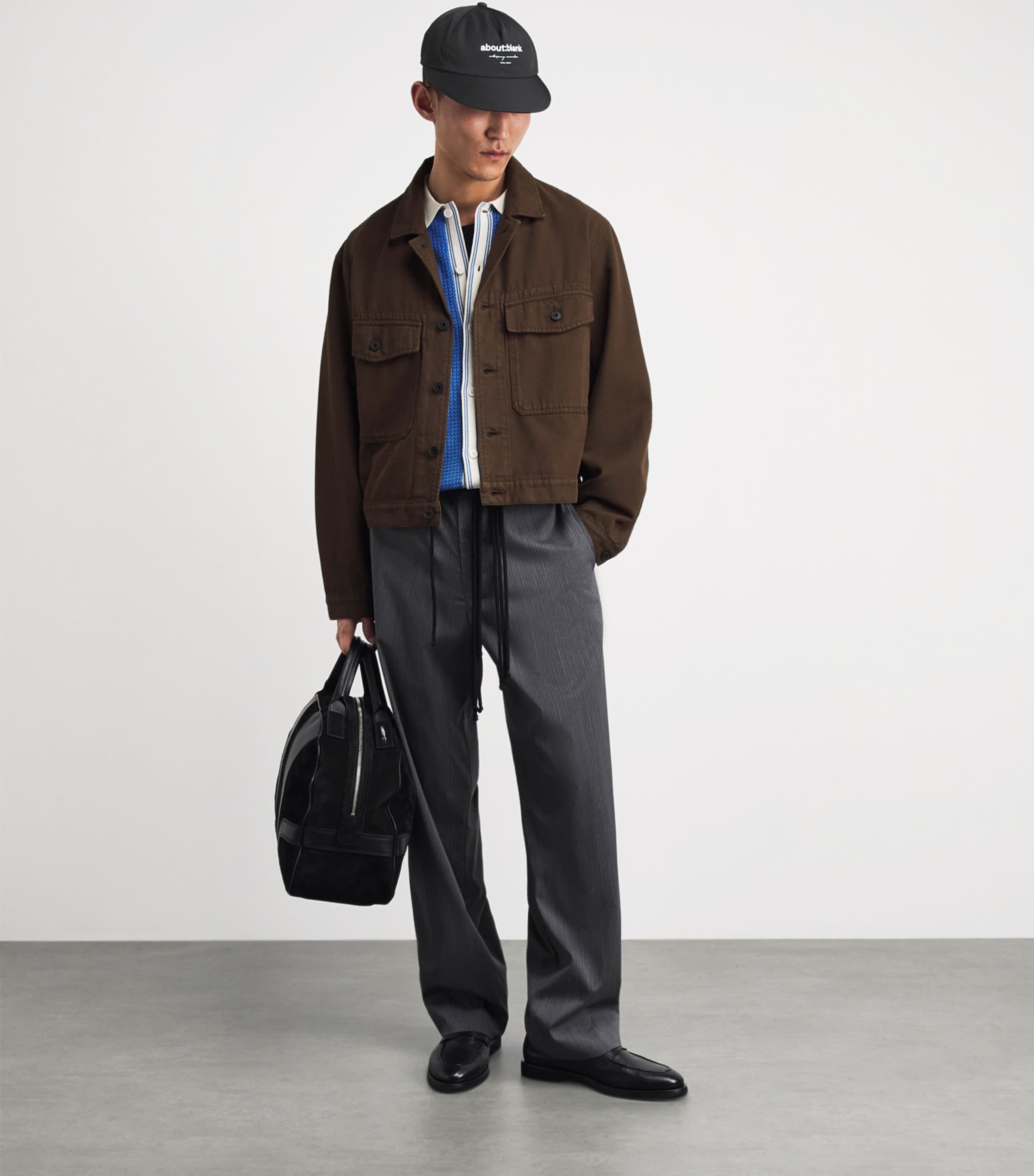 about:blank Logo Cap Black/ecru Image 4