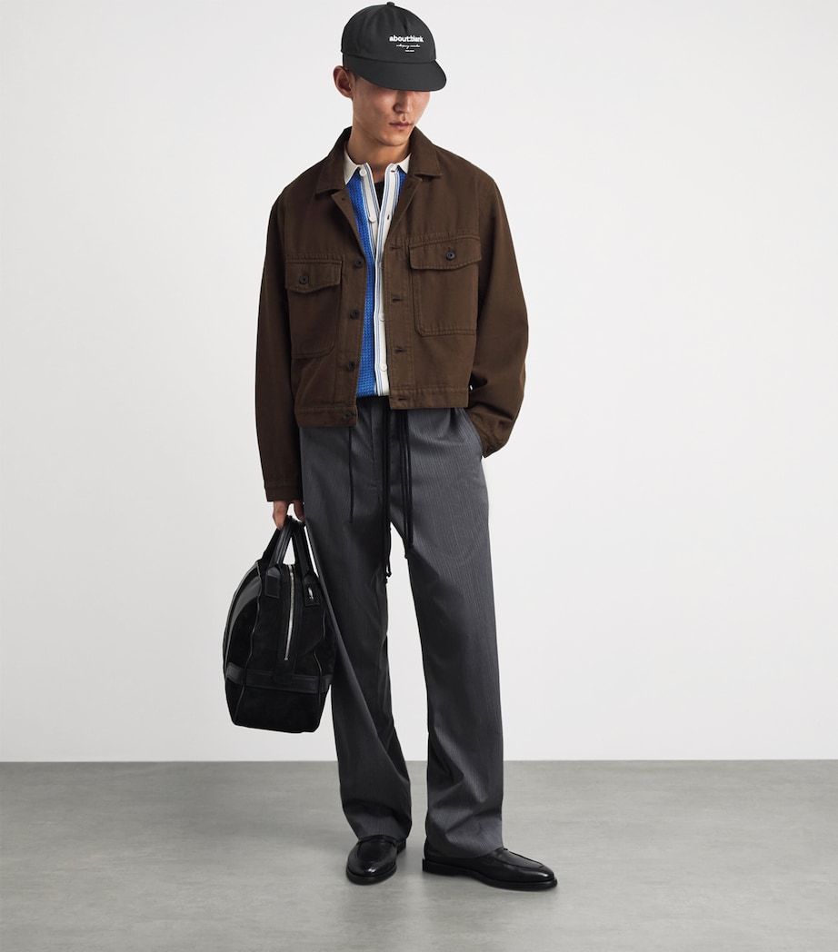 about:blank Logo Cap Black/ecru Image 4