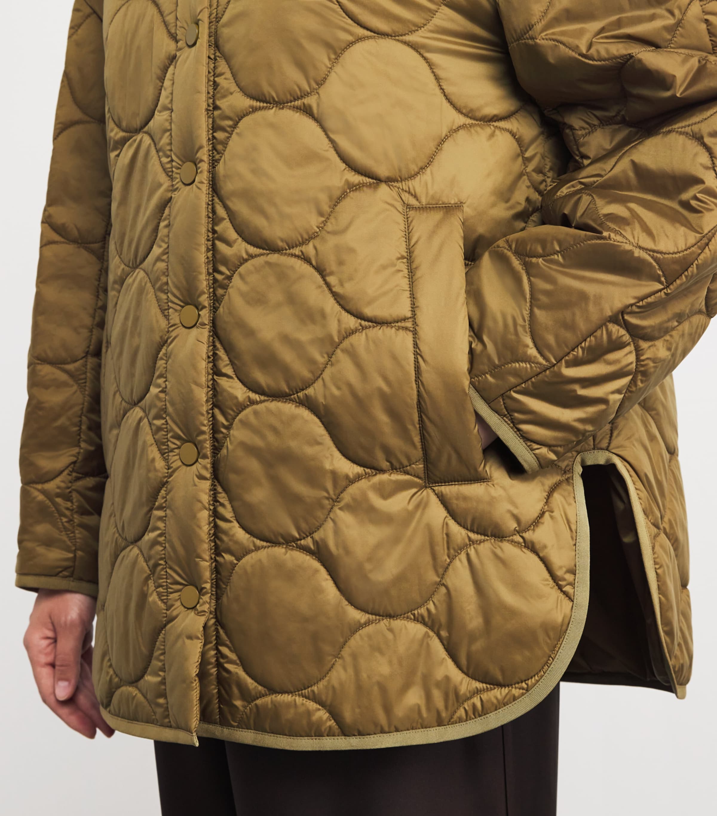 Zante Quilted Jacket 049 OLIVE GREEN Image 6