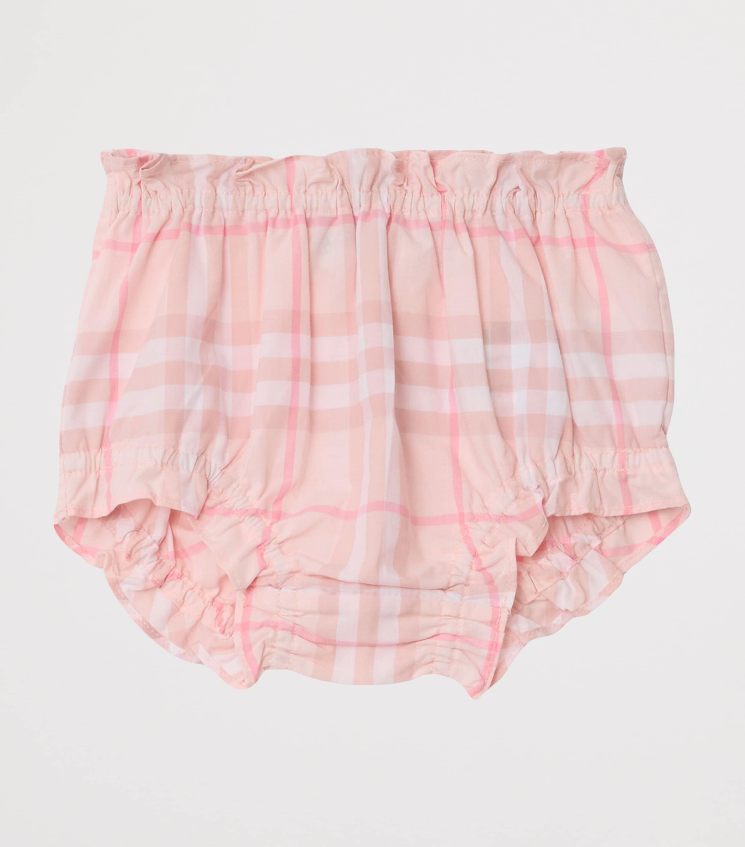 Cotton Check Dress and Bloomers Set (1-18 Months) ICE PINK IP CHECK Image 4