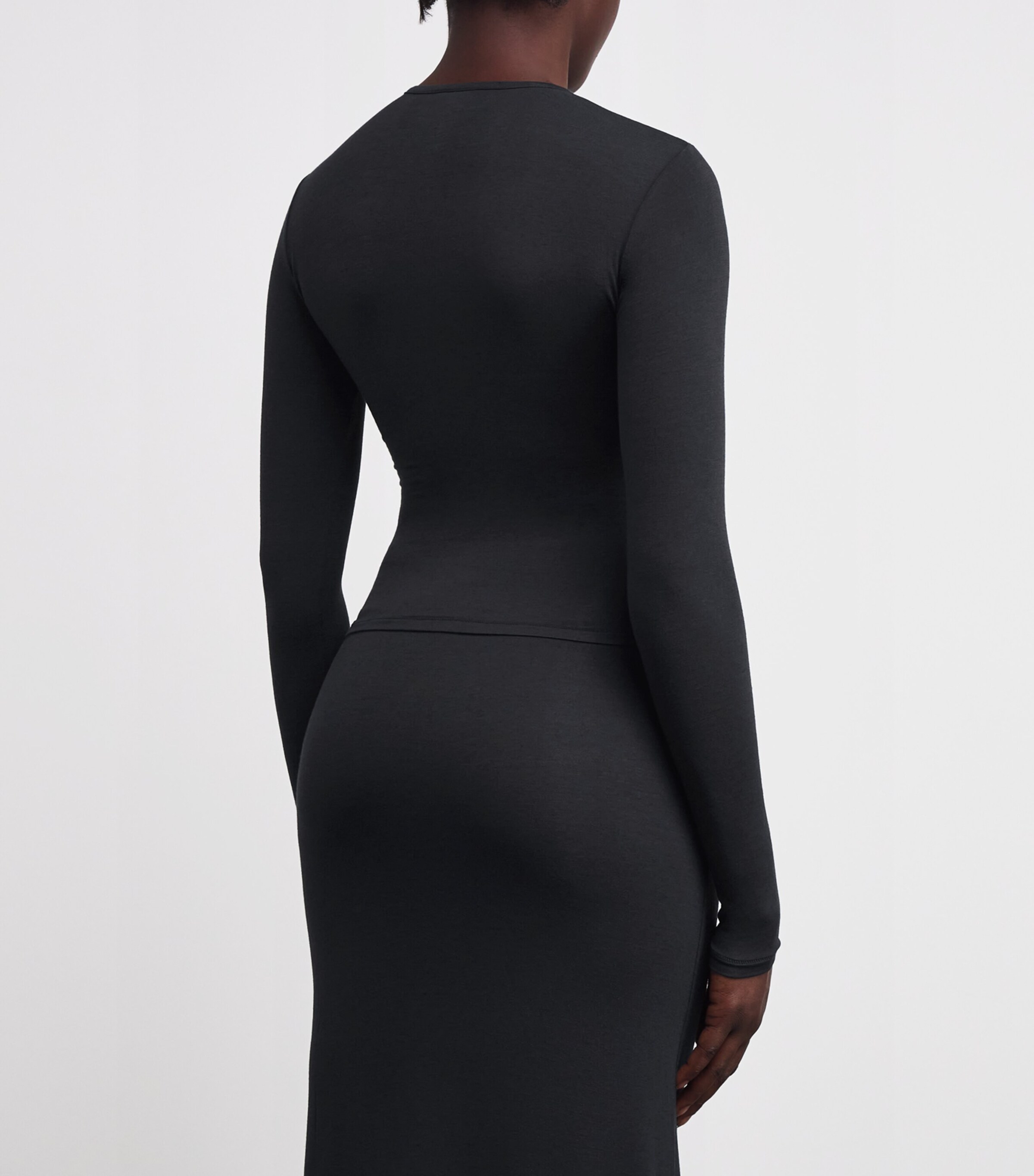 Sheer Modal Cardigan ONYX Image 4