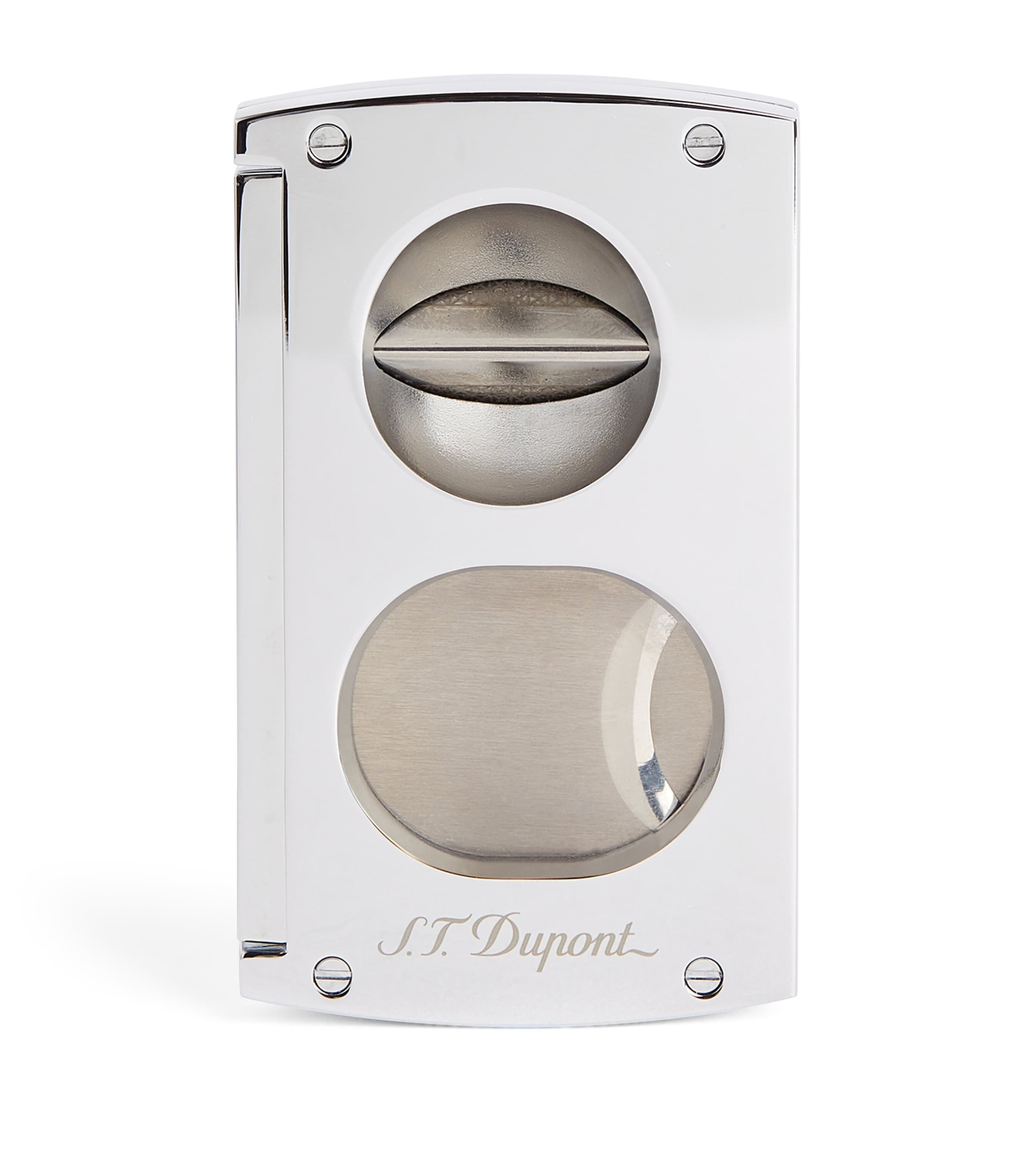 St Dupont S. T. Dupont Chrome Cigar Cutter In Silver
