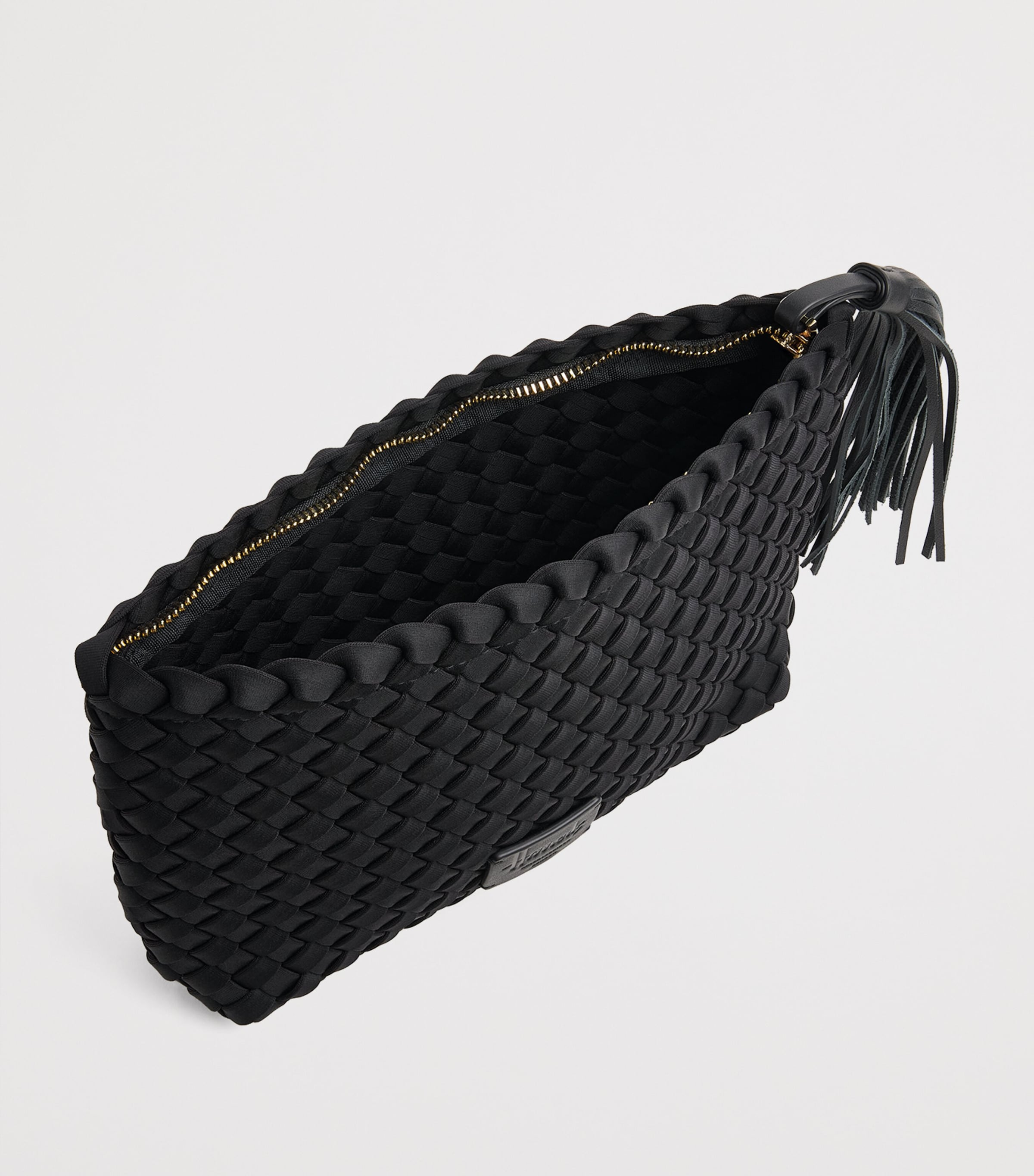 Harrods Neoprene Woven Pouch Black Image 2