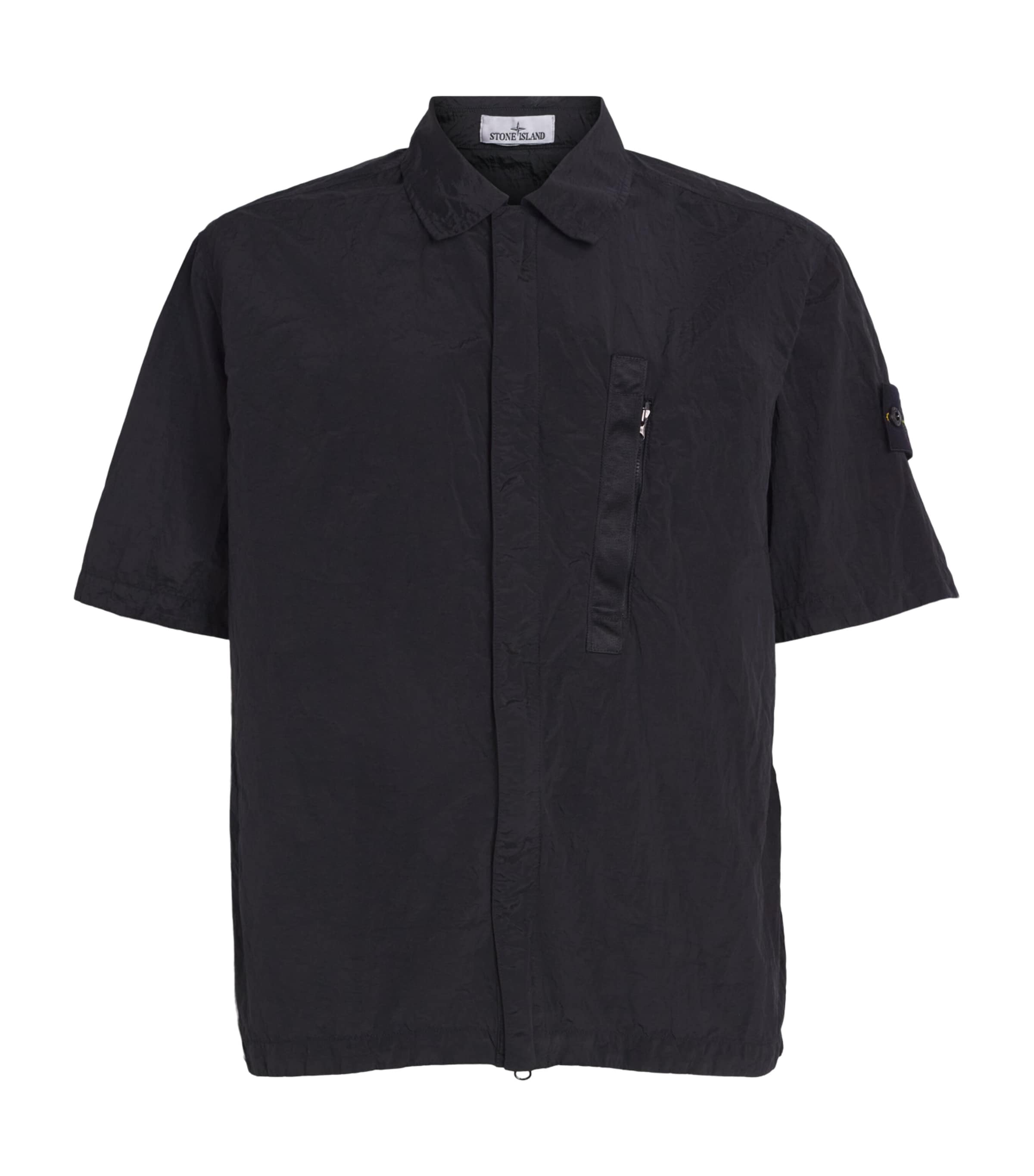 Stone Island Mens Nylon Zip-Up T-Shirt Image 1