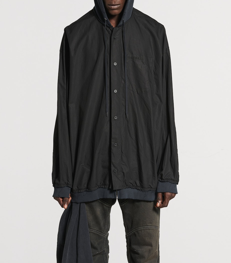 Hooded Distressed Shirt 1000 Image 2