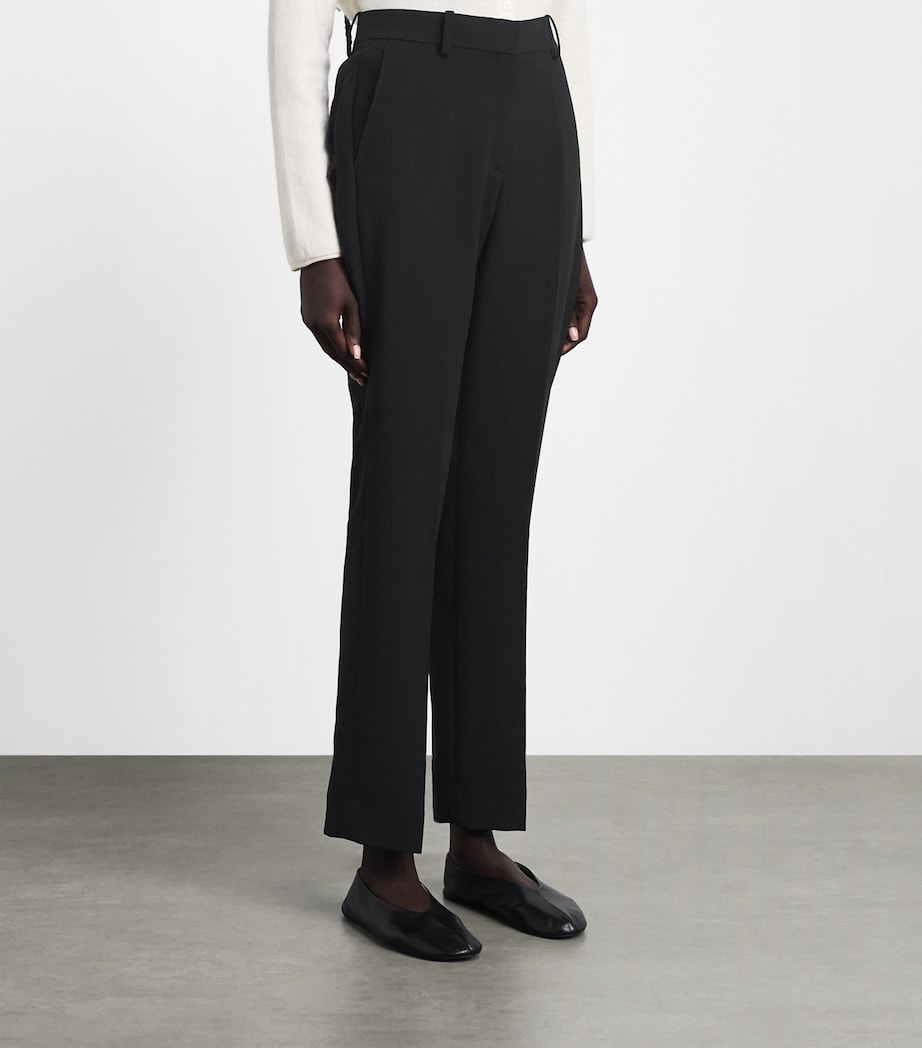 Theory Womens Straight Marcee Trousers Black Image 4