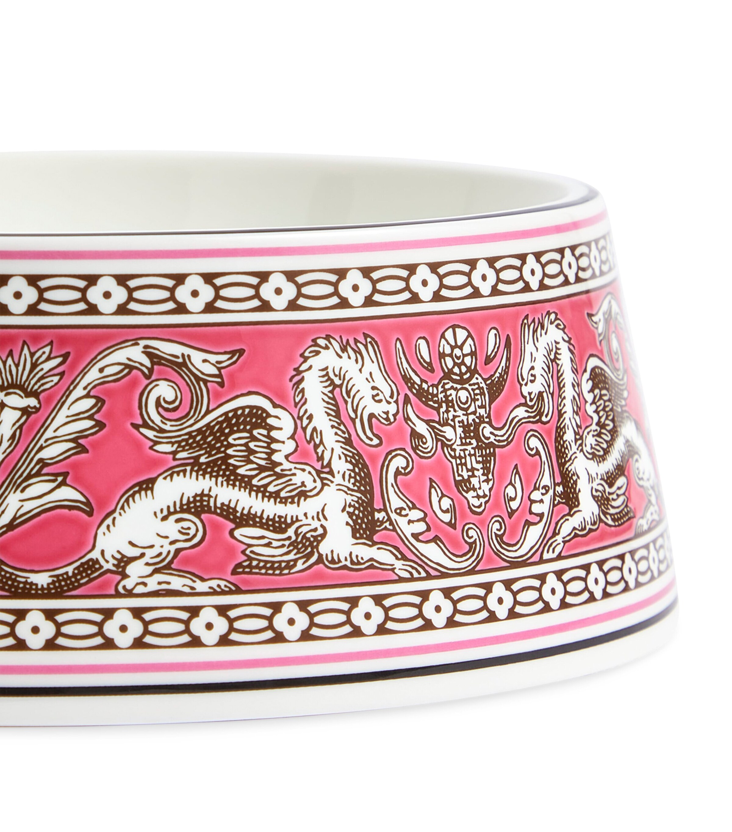 Bone China Florentine Pet Bowl (21cm) PINK Image 4