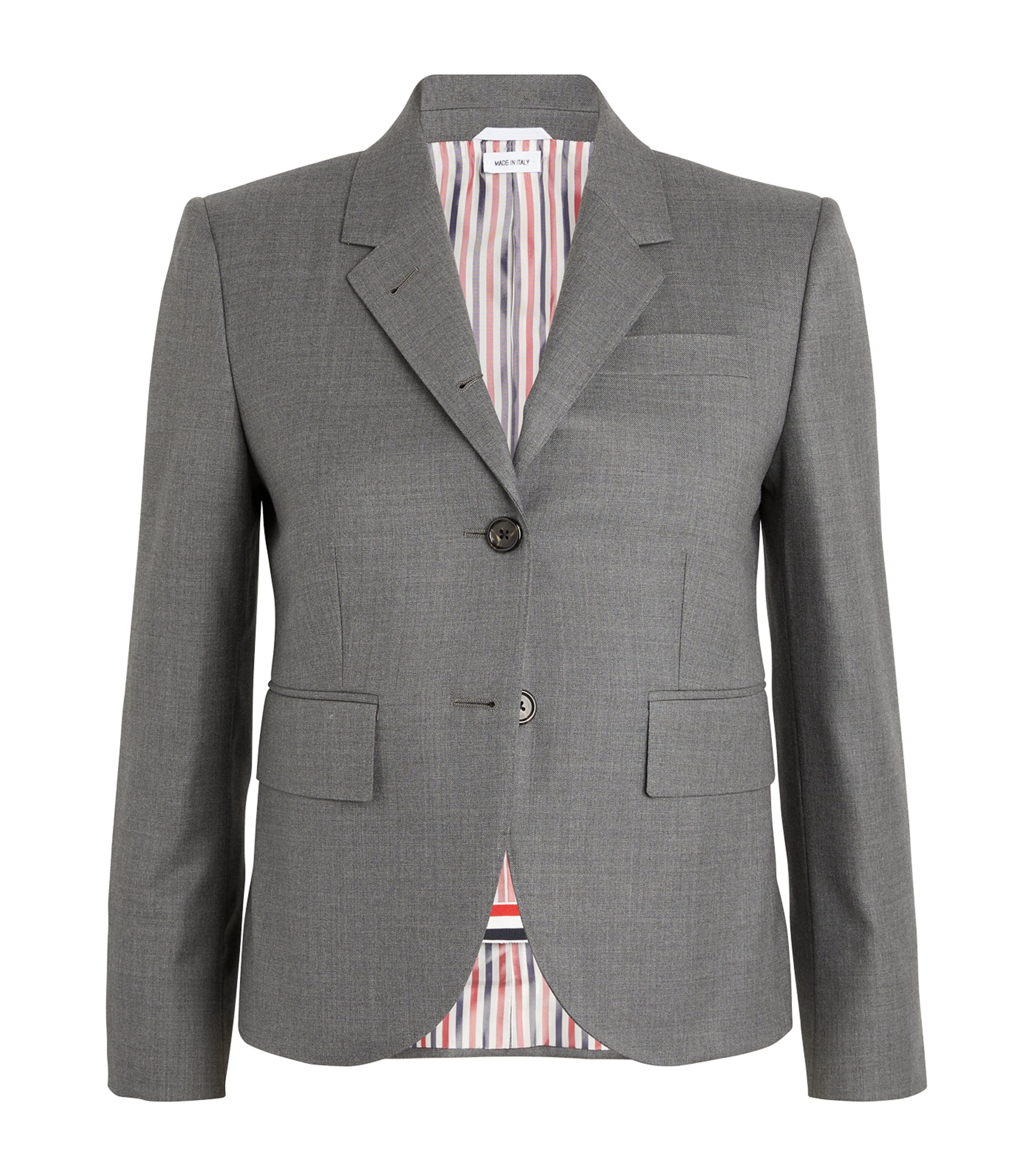 Shop Thom Browne Wool High Armhole Sport Coat In Grey