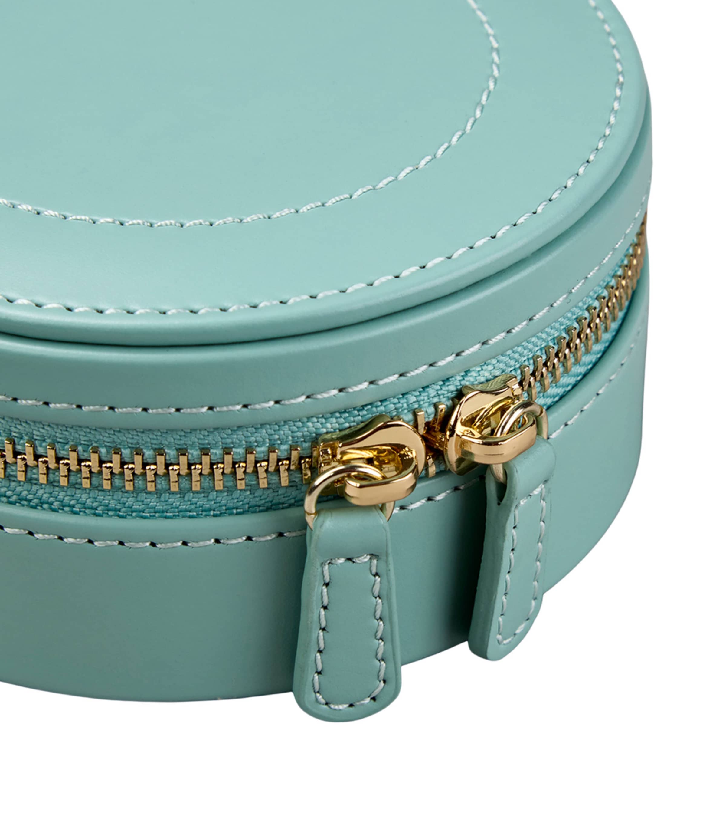 WOLF x Fiona Howard Sophia Round Bracelet Travel Case Jade Fruit Botanical Image 4