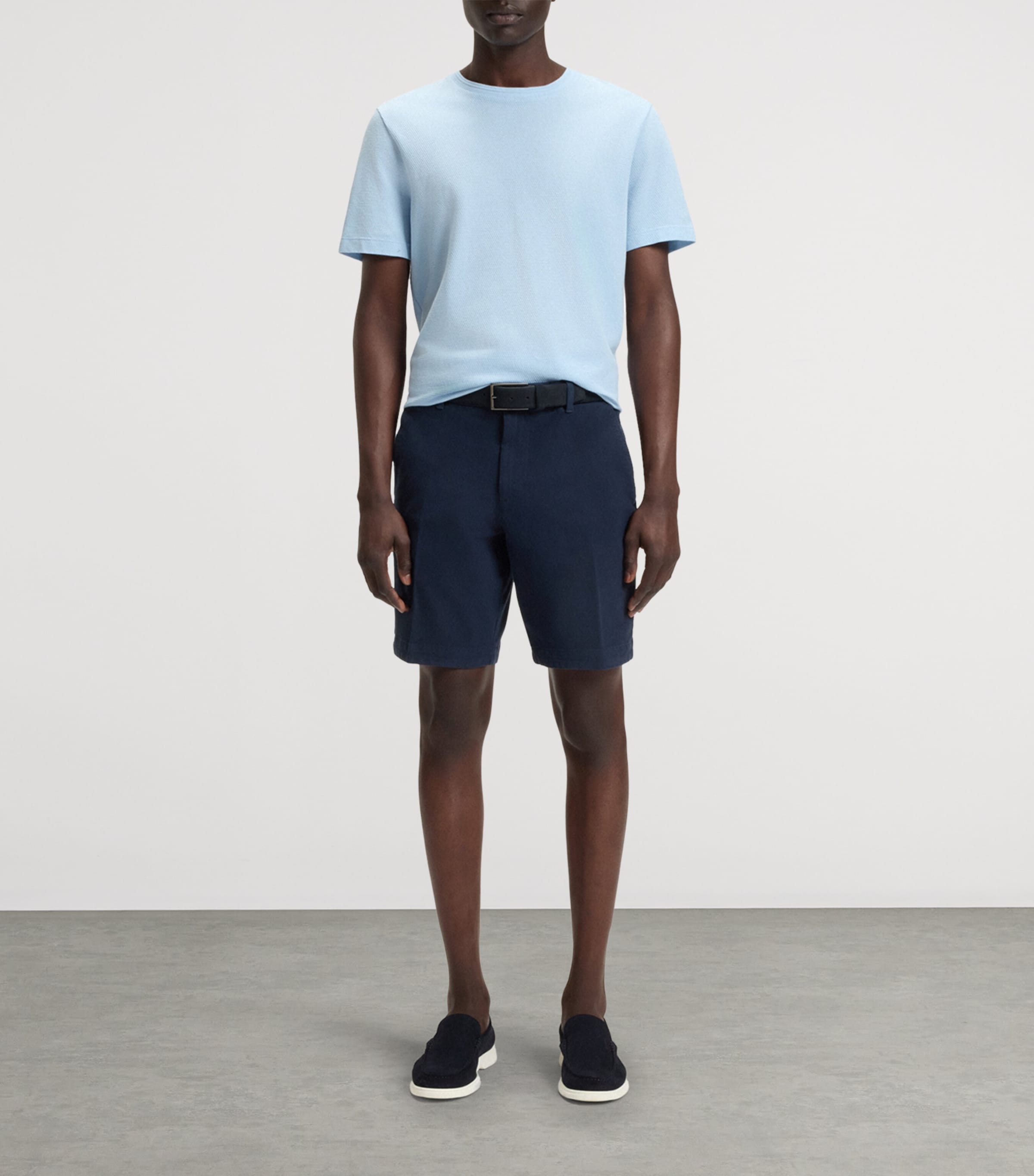 Stretch Cotton Slim-Fit Shorts 404 Image 2