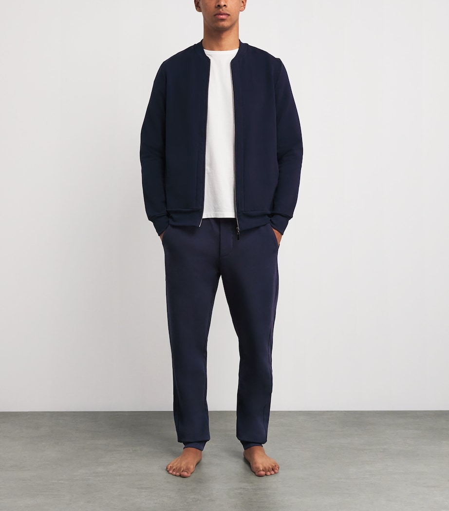 Stretch-Cotton Natural Living Sweatpants 1610 DEEP NAVY Image 2