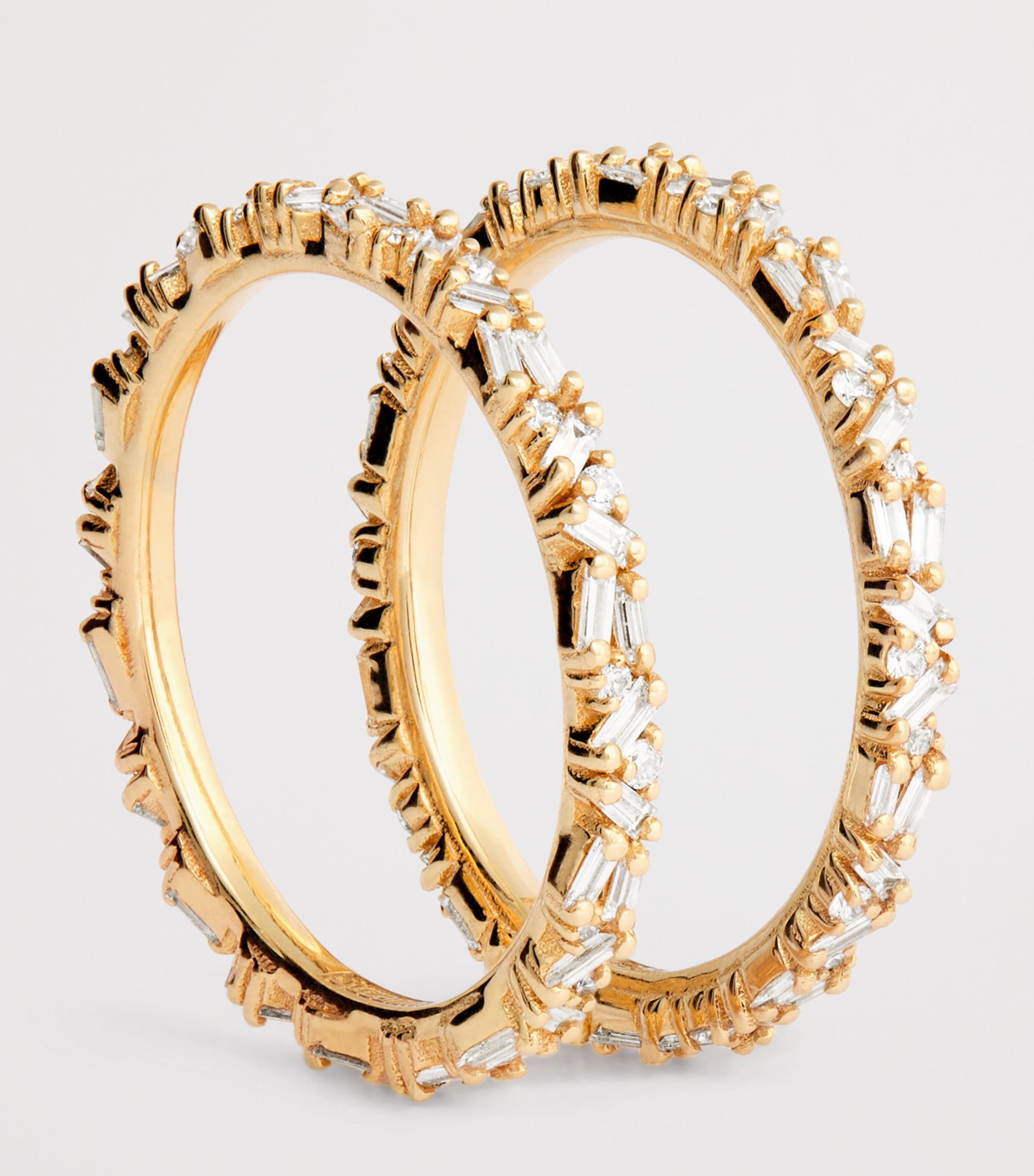 Yellow Gold and Diamond Tech Ring Jackets (Size 8.5) 18K YG/WD Image 4