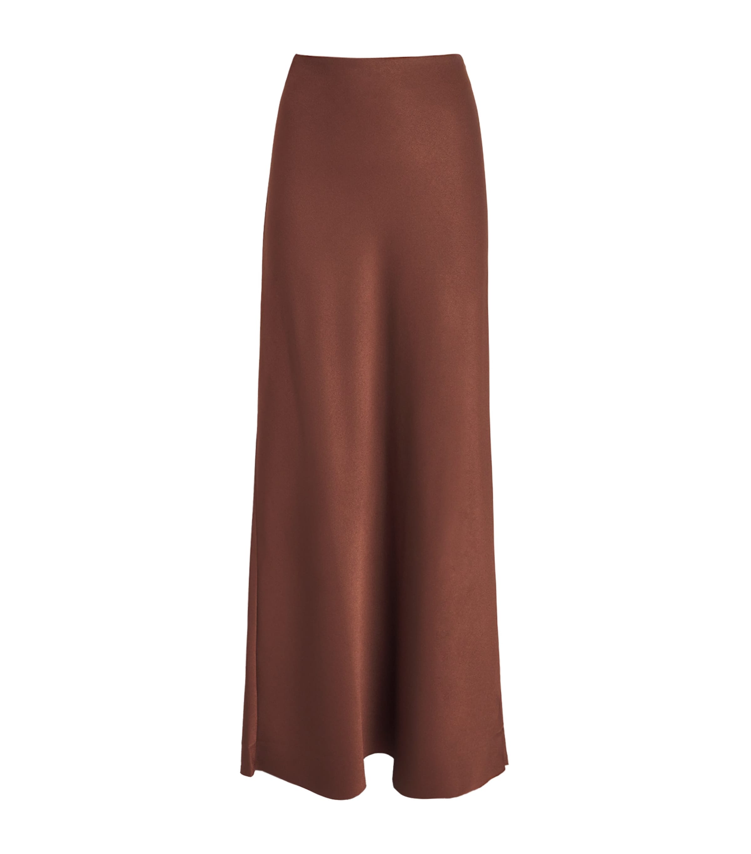Me+em Satin Maxi Skirt In Brown