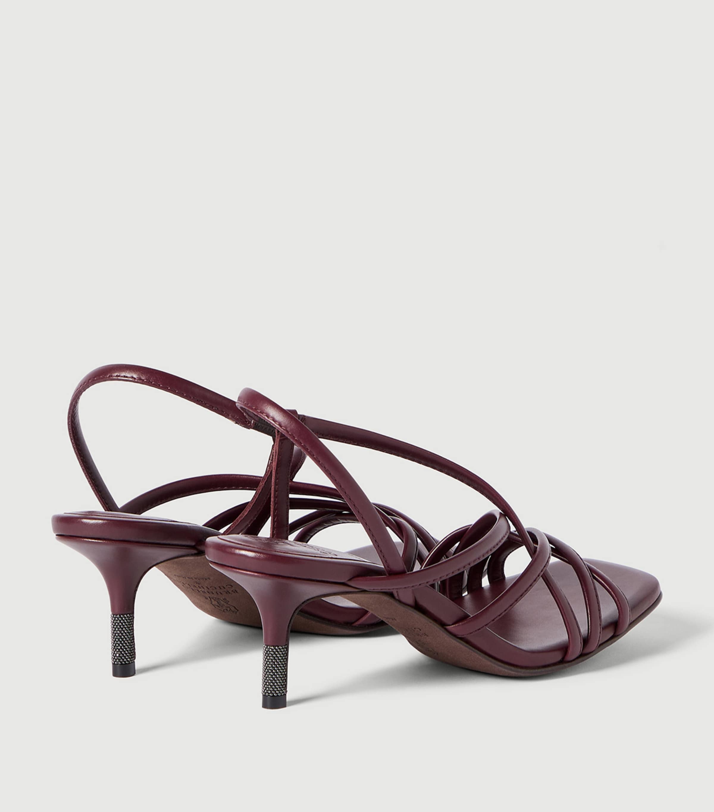 Brunello Cucinelli Leather Heeled Sandals Image 5