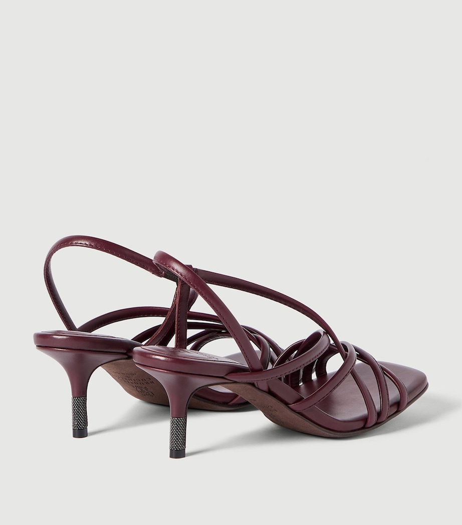 Brunello Cucinelli Leather Heeled Sandals Image 5