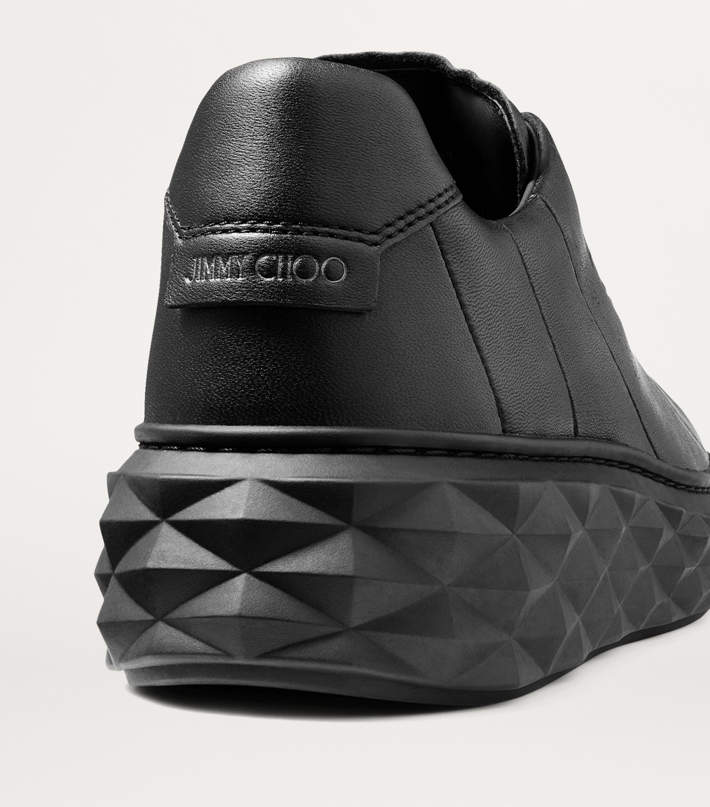 Diamond Light Maxi Leather Sneakers V BLACK/BLACK Image 6