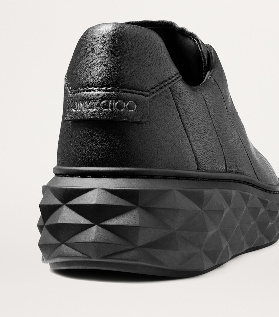 Diamond Light Maxi Leather Sneakers V BLACK/BLACK Image 6