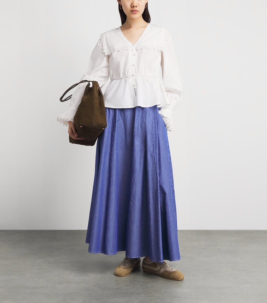 Barbour Womens Cotton Tisbury Blouse White Image 2