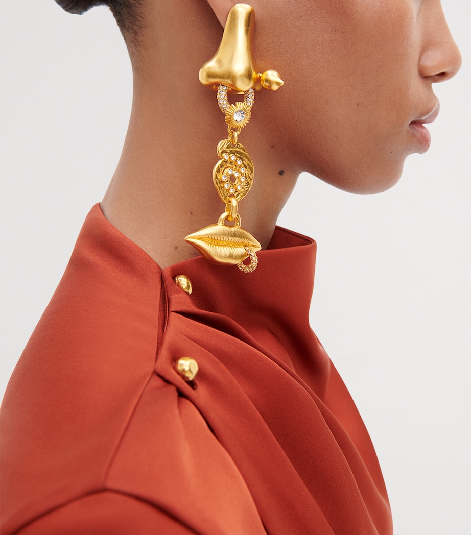 Schiaparelli Anatomic Bijoux Drop Earrings Gold Image 4
