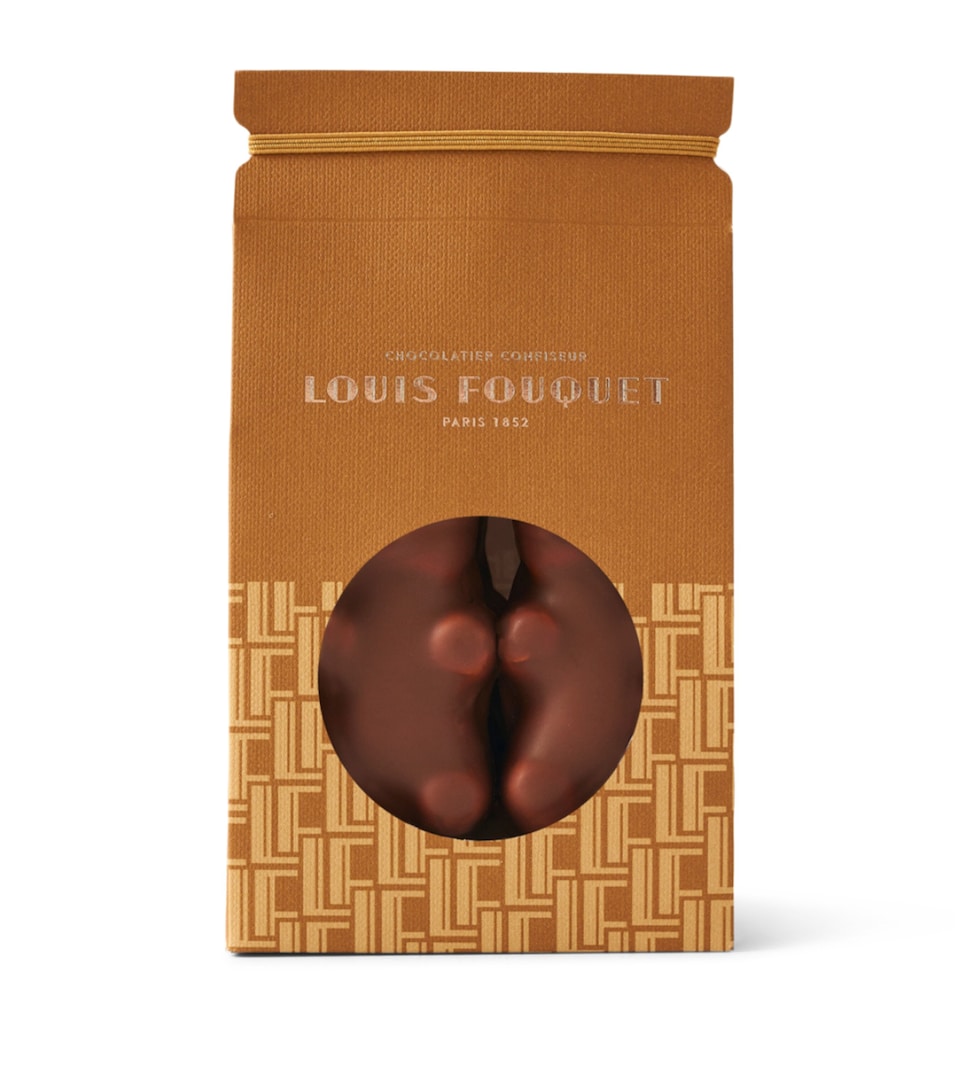 Louis Fouquet Chocolate Marshmallow Pouches (Pack of 4) Brown