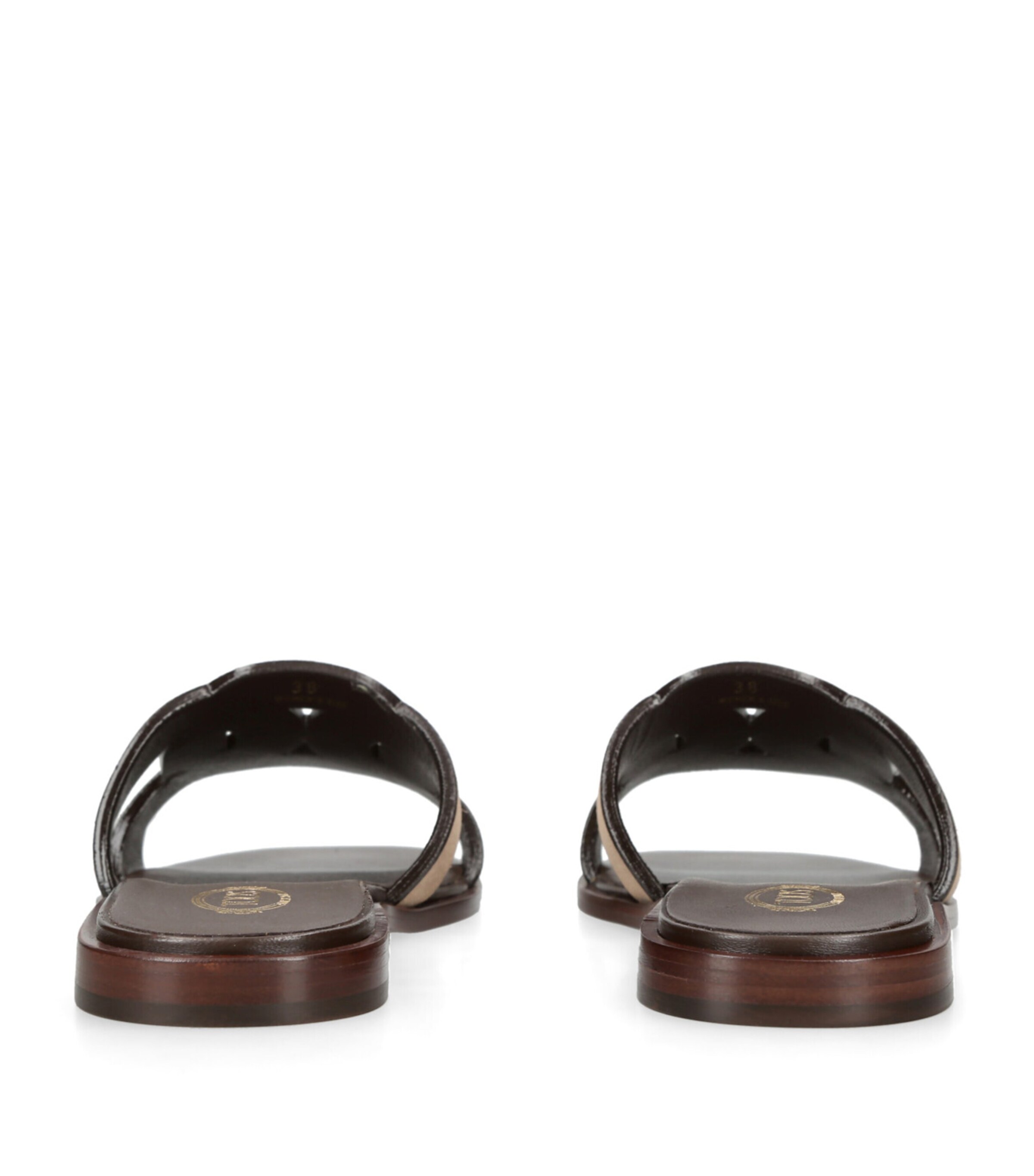 Leather Sandals BROWN Image 2