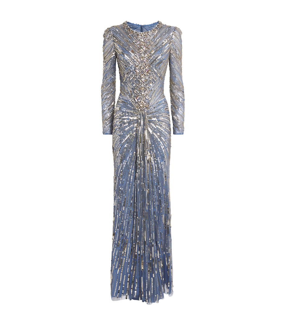Sequin Wiona Gown DENIM 2148 Image 1