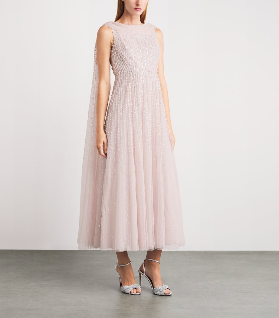 Needle & Thread Womens Moonlight Sequin Maxi Dress Shell Image 2