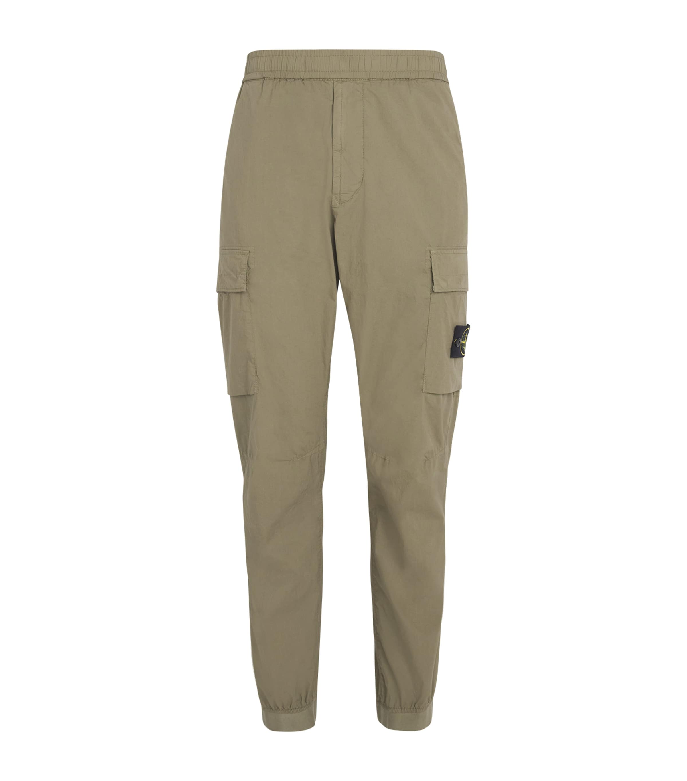 Stretch-Cotton Cargo Trousers V005G Image 1