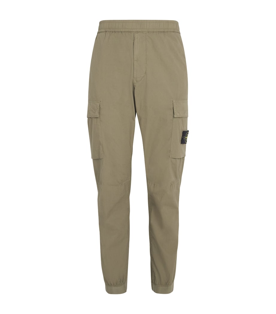 Stretch-Cotton Cargo Trousers V005G Image 1